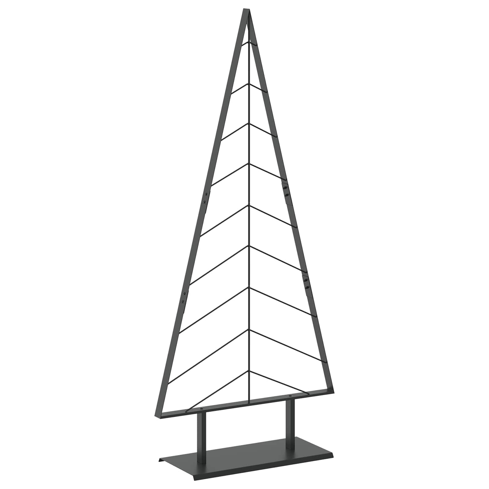 Albero di Natale in metallo con supporto KUOPIO 180 cm Acciaio