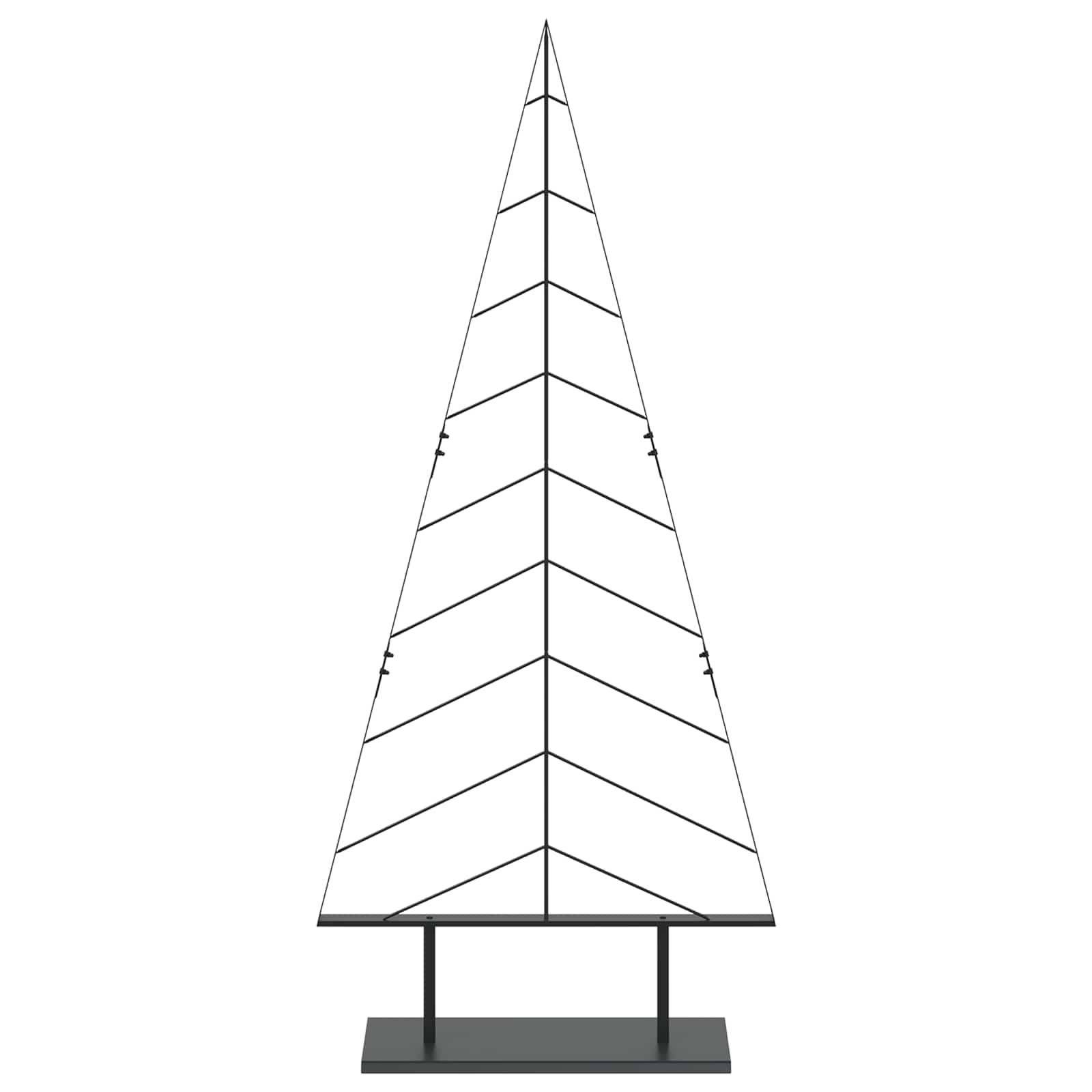 Albero di Natale in metallo con supporto KUOPIO 180 cm Acciaio