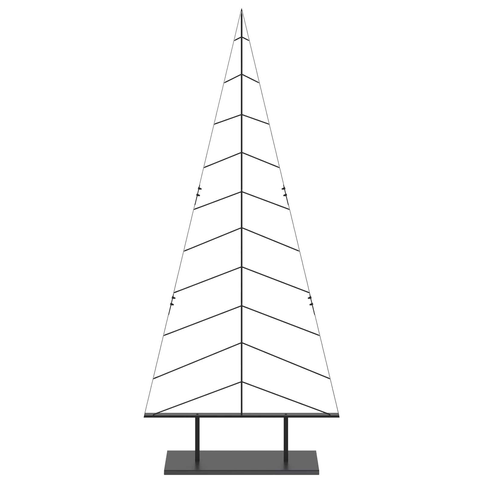 Albero di Natale in metallo con supporto KUOPIO 210 cm Acciaio