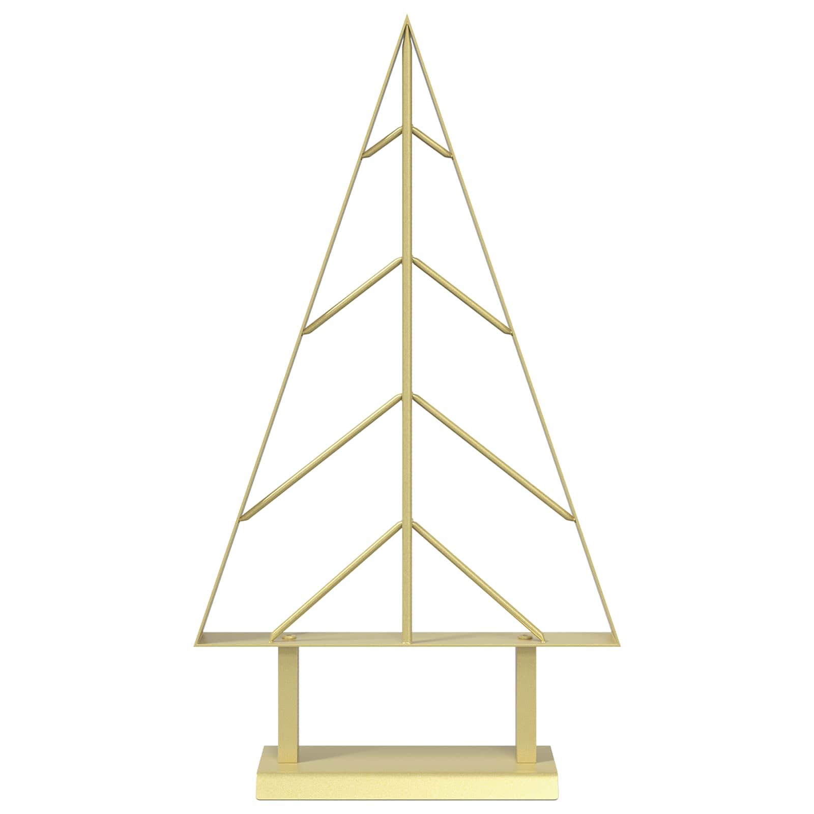 Albero di Natale in metallo con supporto KUOPIO 60 cm Acciaio