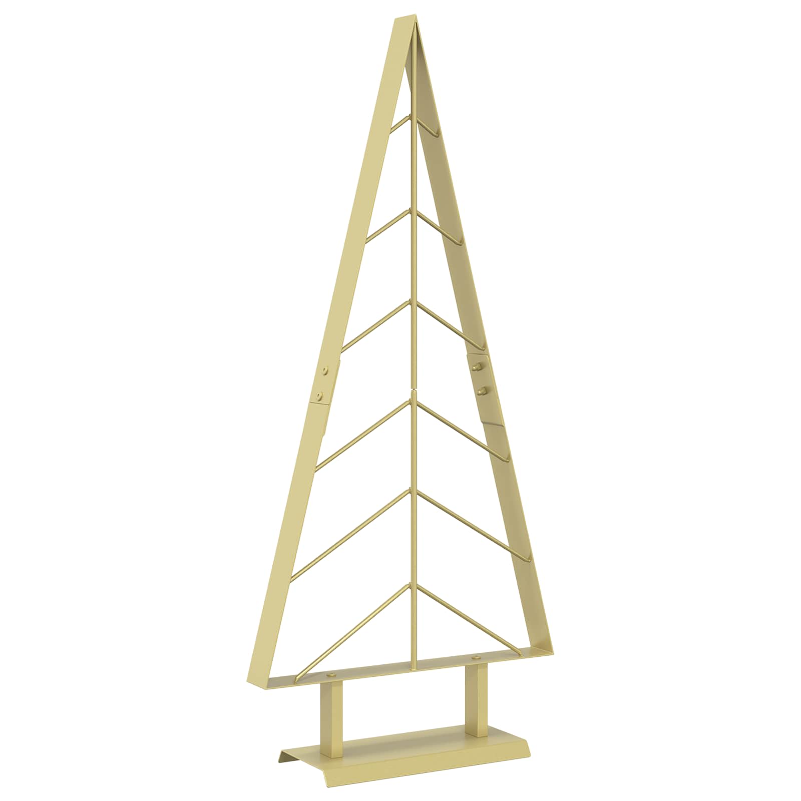 Albero di Natale in metallo con supporto KUOPIO 90 cm Acciaio