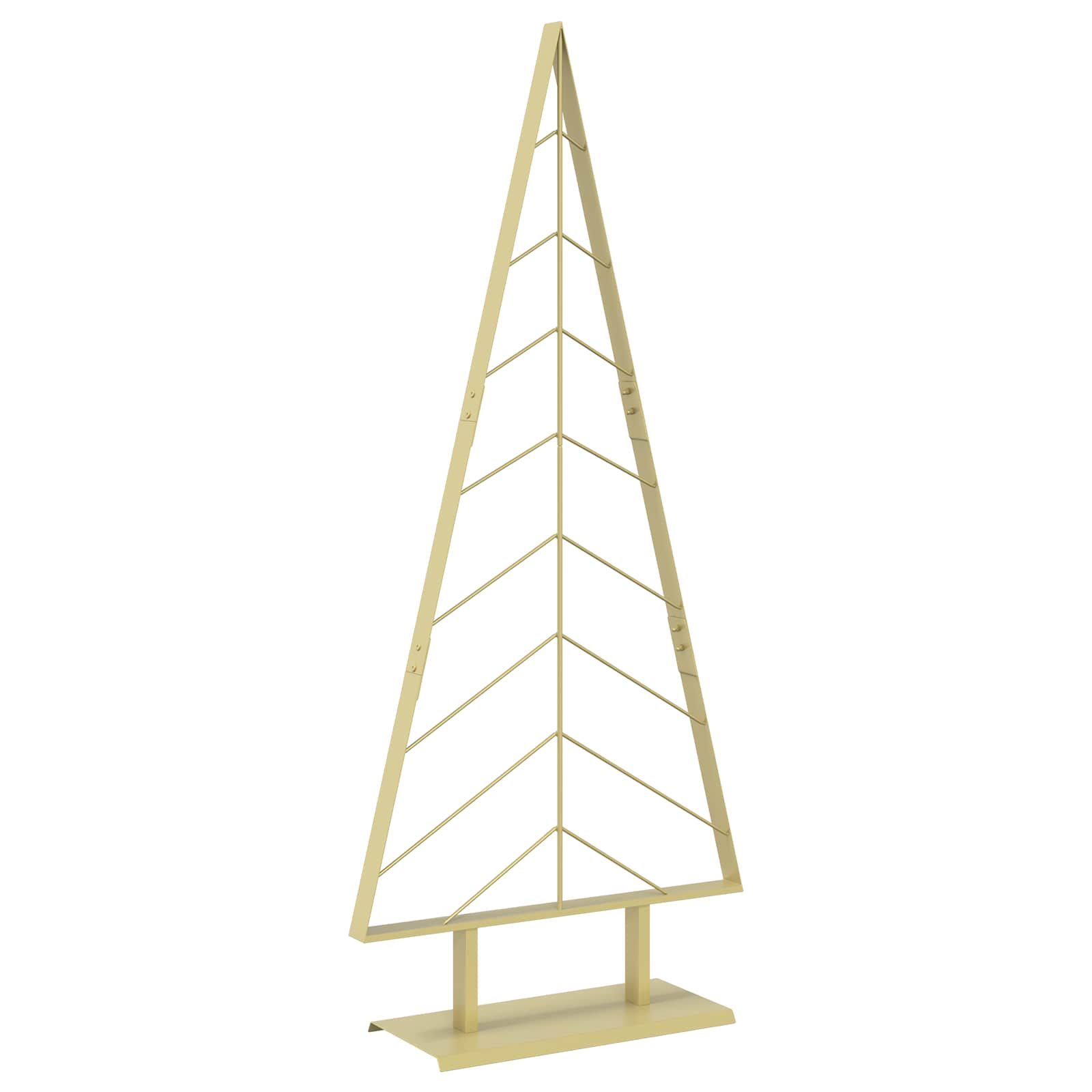 Albero di Natale in metallo con supporto KUOPIO 150 cm Acciaio