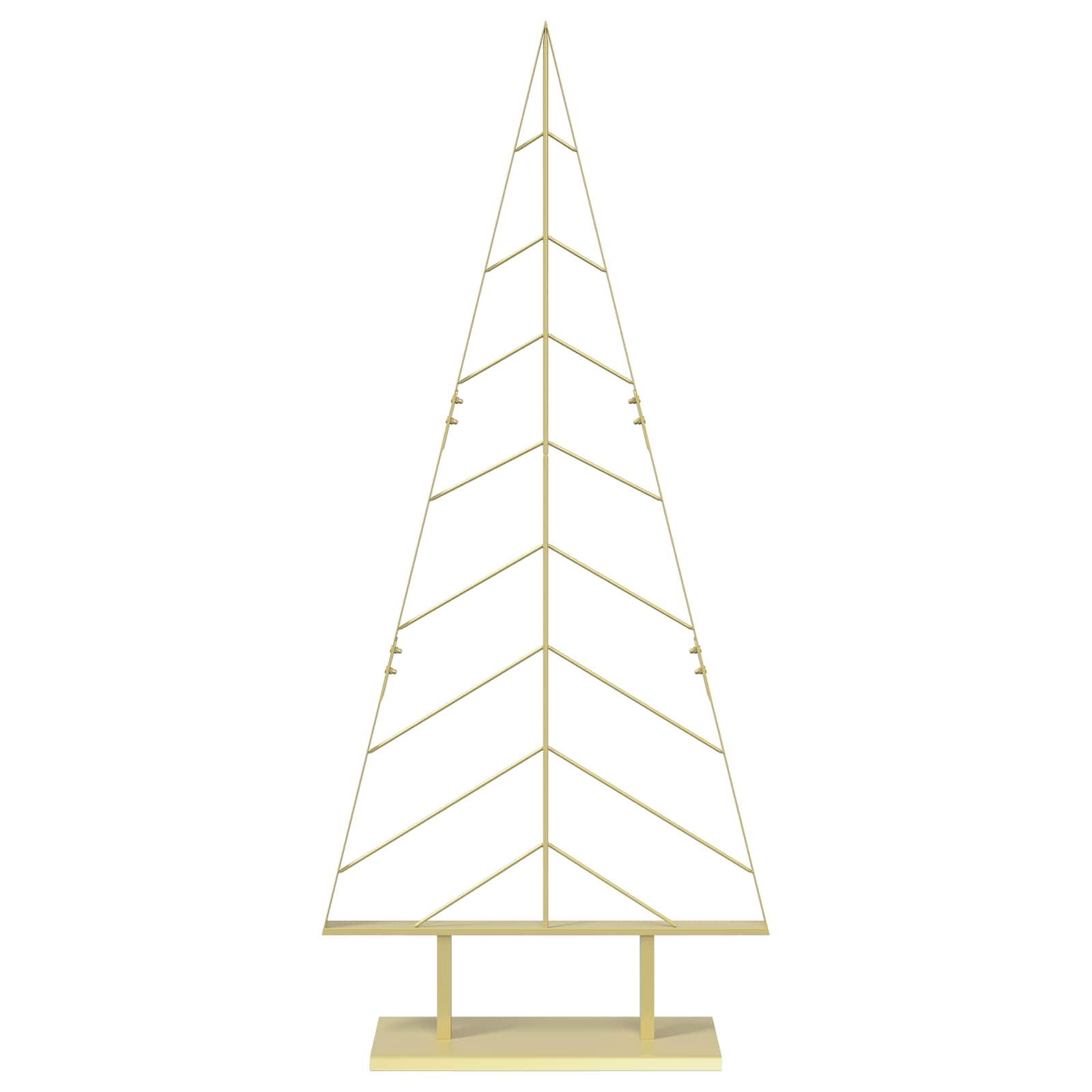 Albero di Natale in metallo con supporto KUOPIO 150 cm Acciaio