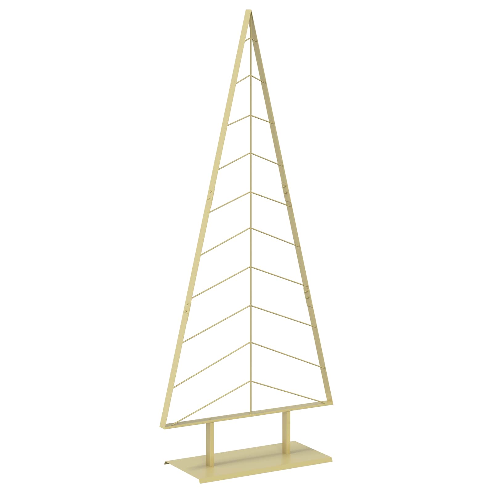 Albero di Natale in metallo con supporto KUOPIO 210 cm Acciaio