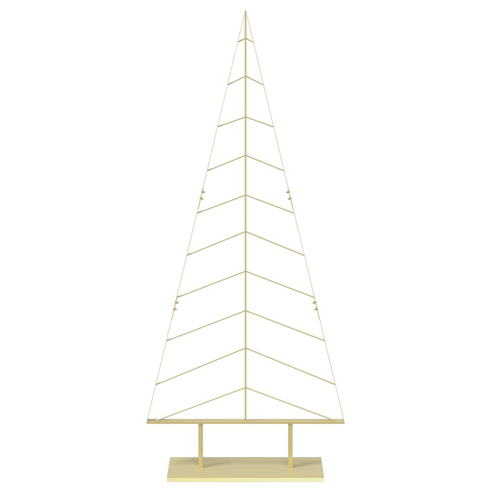 Albero di Natale in metallo con supporto KUOPIO 210 cm Acciaio