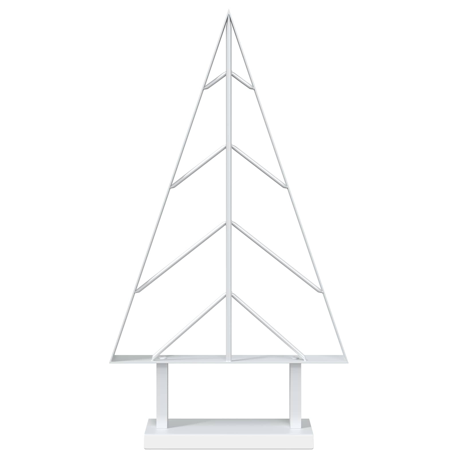 Albero di Natale in metallo con supporto KUOPIO 60 cm Acciaio