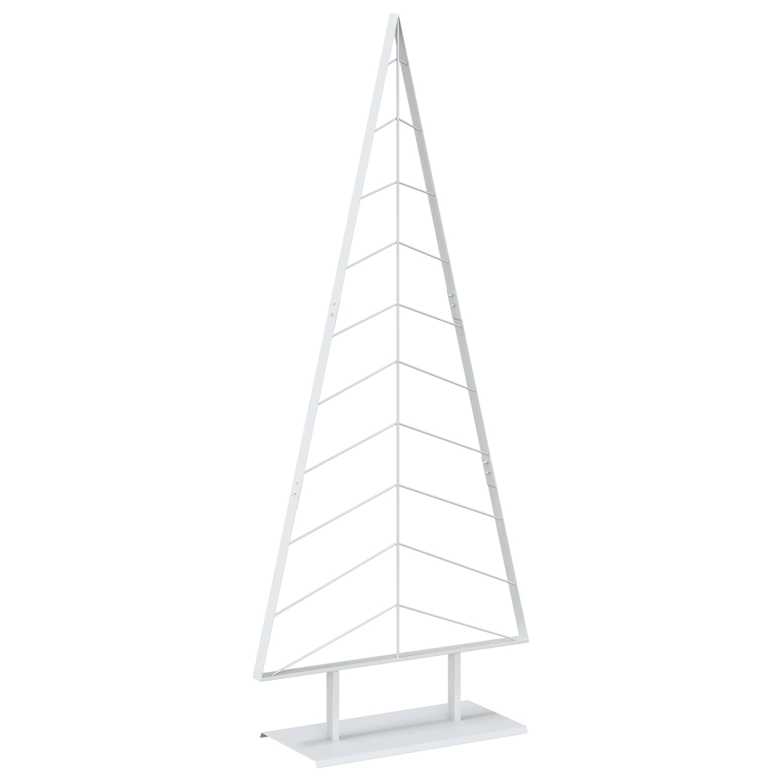 Albero di Natale in metallo con supporto KUOPIO 210 cm Acciaio