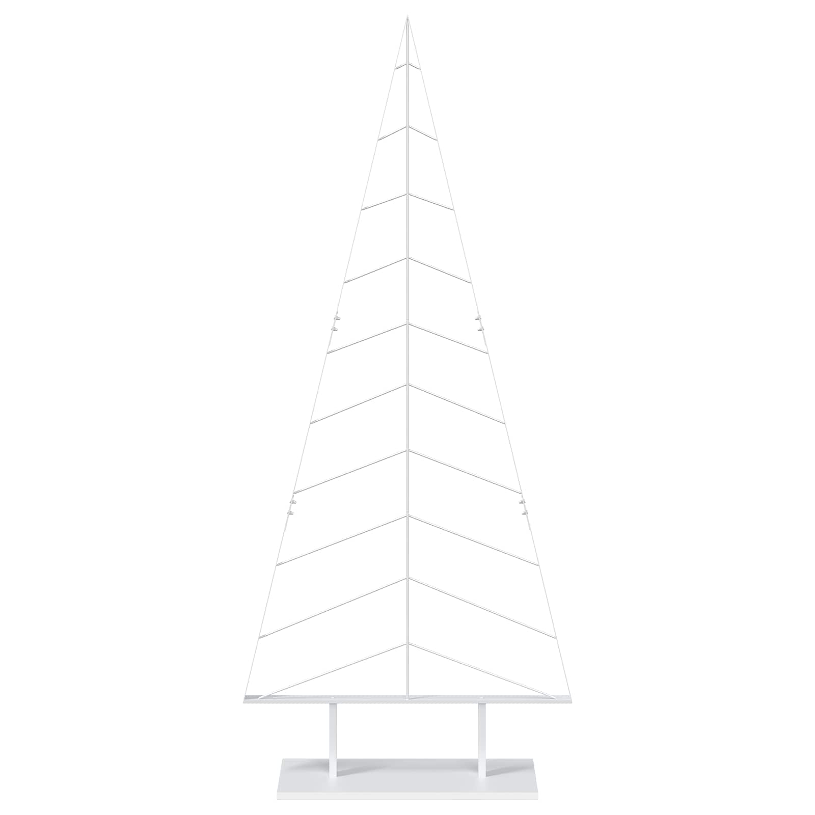 Albero di Natale in metallo con supporto KUOPIO 210 cm Acciaio