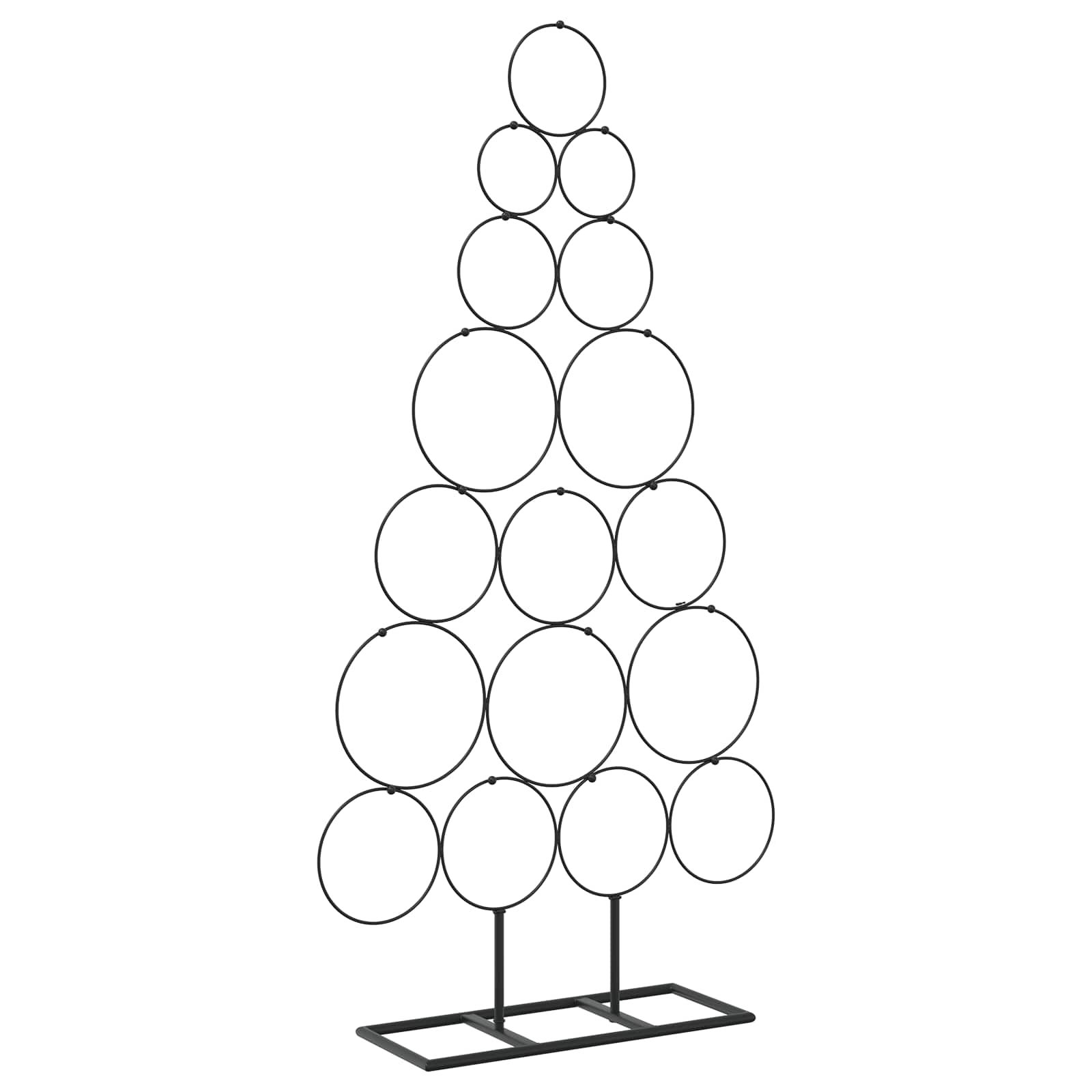 Albero di Natale in metallo con supporto KUOPIO 90 cm Acciaio