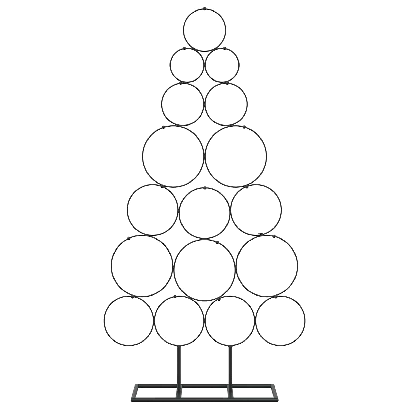 Albero di Natale in metallo con supporto KUOPIO 90 cm Acciaio