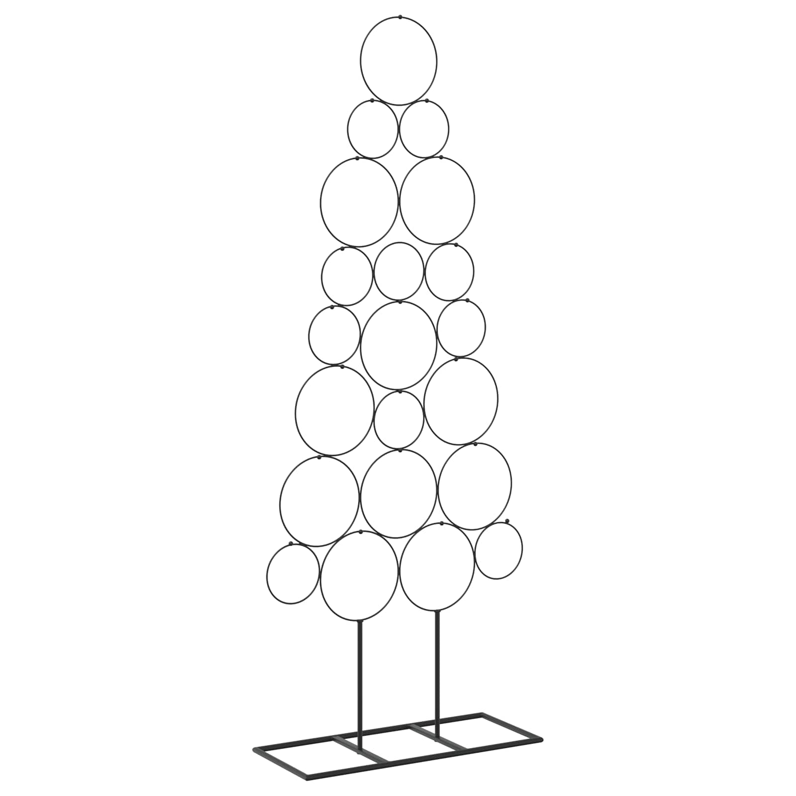 Albero di Natale in metallo con supporto KUOPIO 125 cm Acciaio