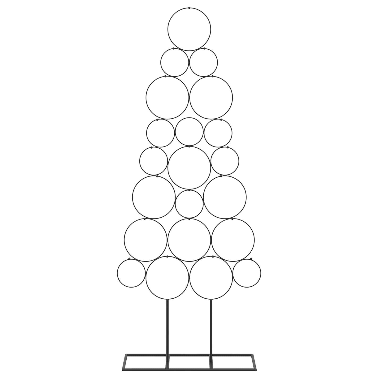 Albero di Natale in metallo con supporto KUOPIO 125 cm Acciaio
