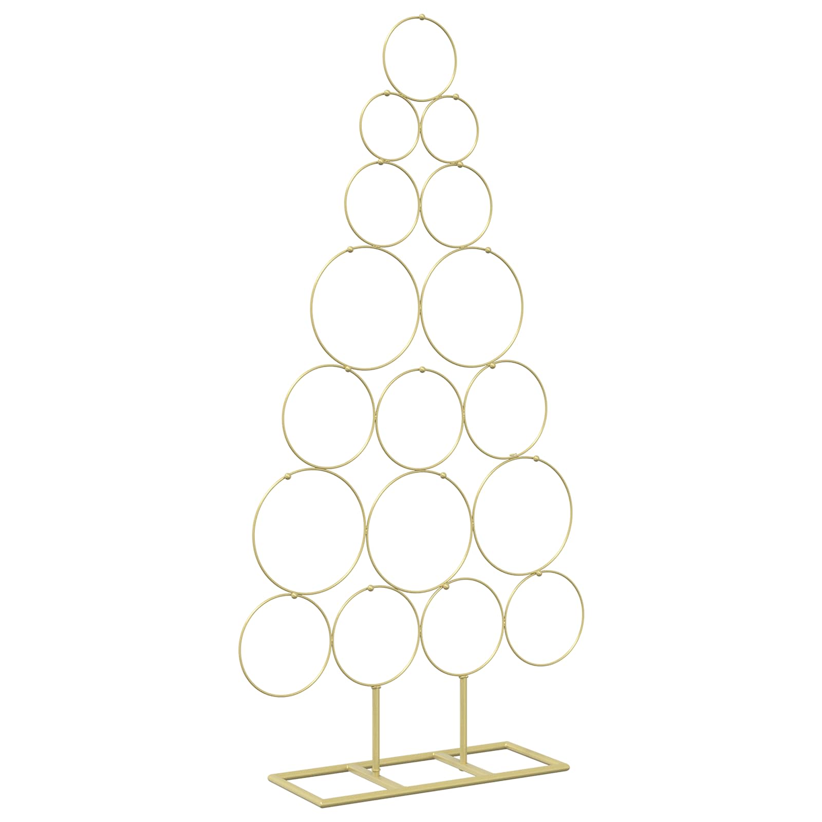 Albero di Natale in metallo con supporto KUOPIO 90 cm Acciaio