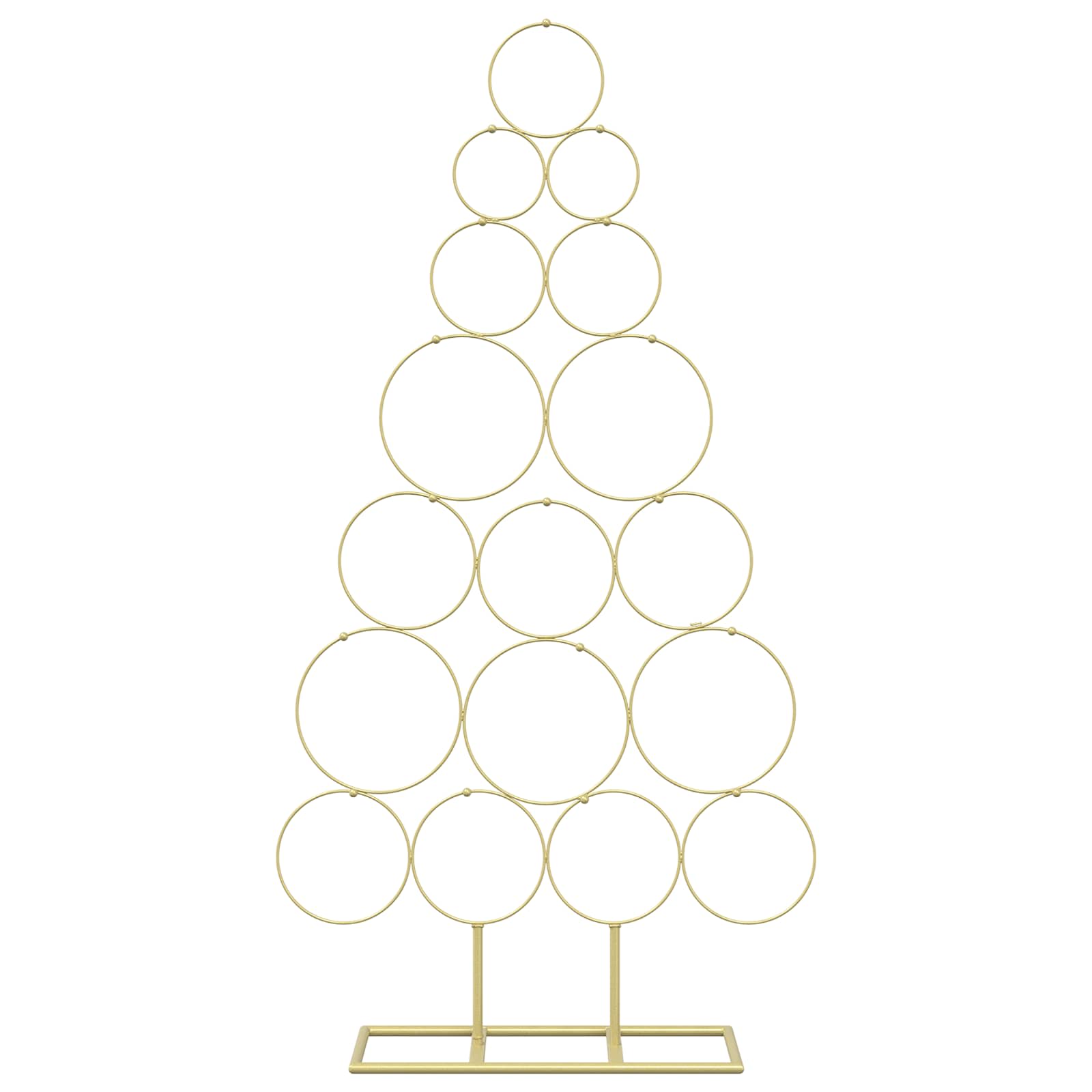Albero di Natale in metallo con supporto KUOPIO 90 cm Acciaio