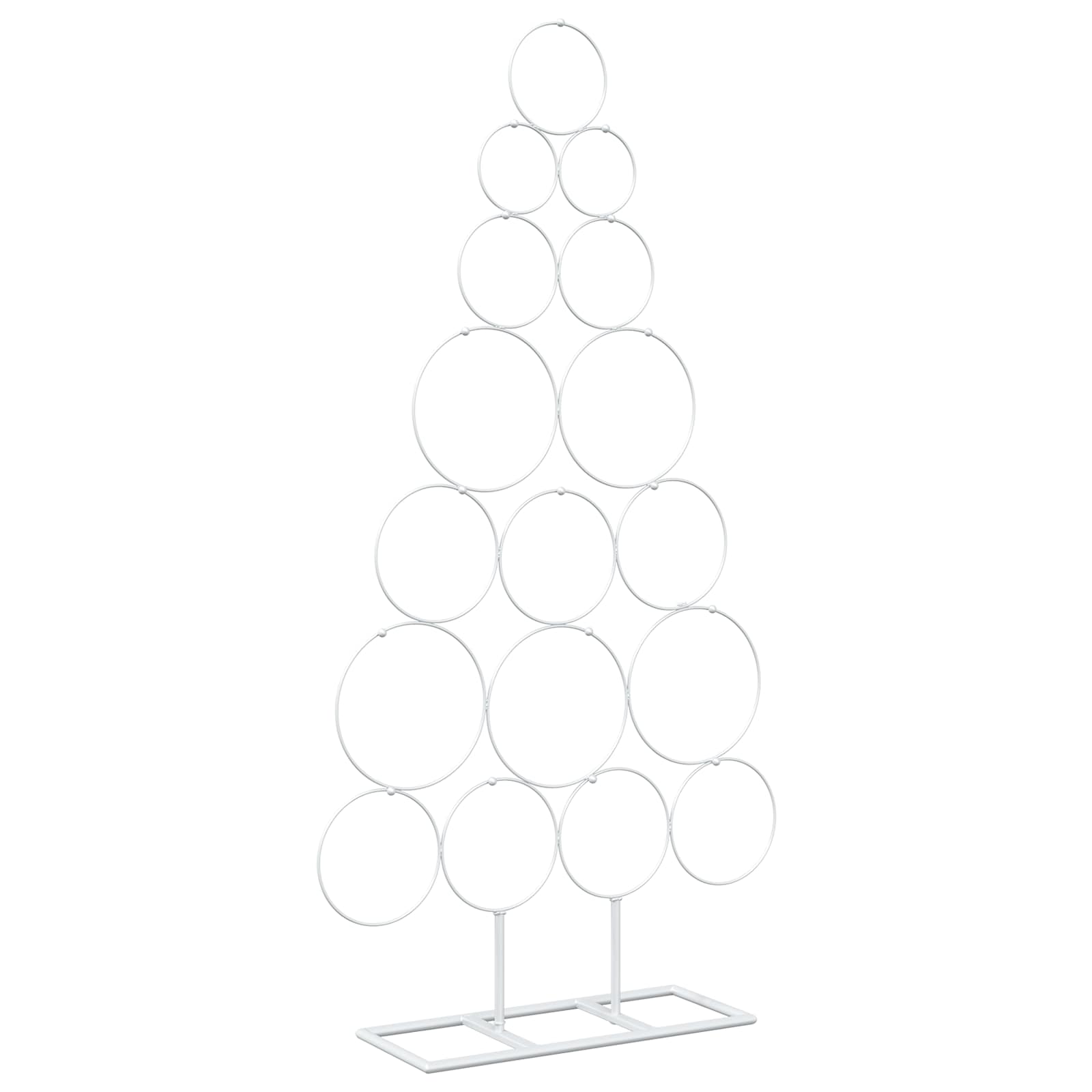 Albero di Natale in metallo con supporto KUOPIO 90 cm Acciaio