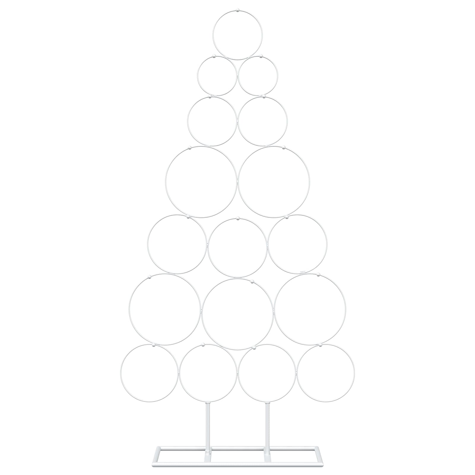 Albero di Natale in metallo con supporto KUOPIO 90 cm Acciaio