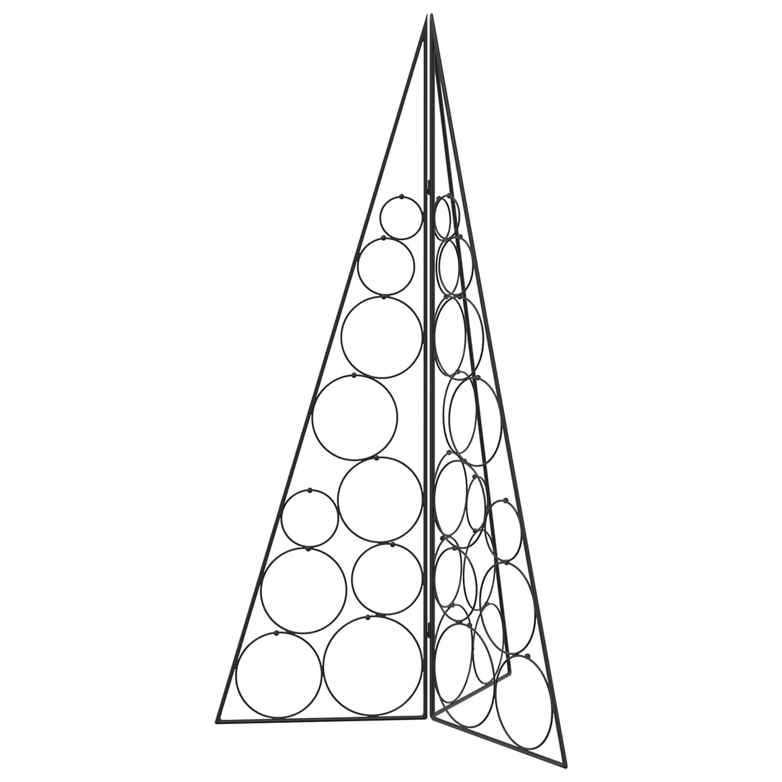 Albero di Natale in metallo KUOPIO 100 cm Acciaio Nero