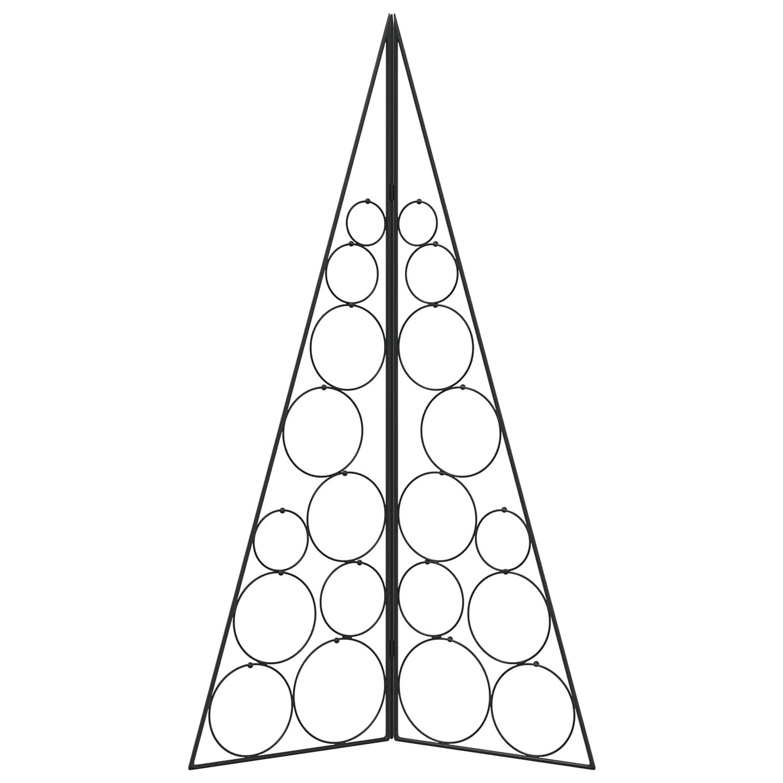 Albero di Natale in metallo KUOPIO 100 cm Acciaio Nero
