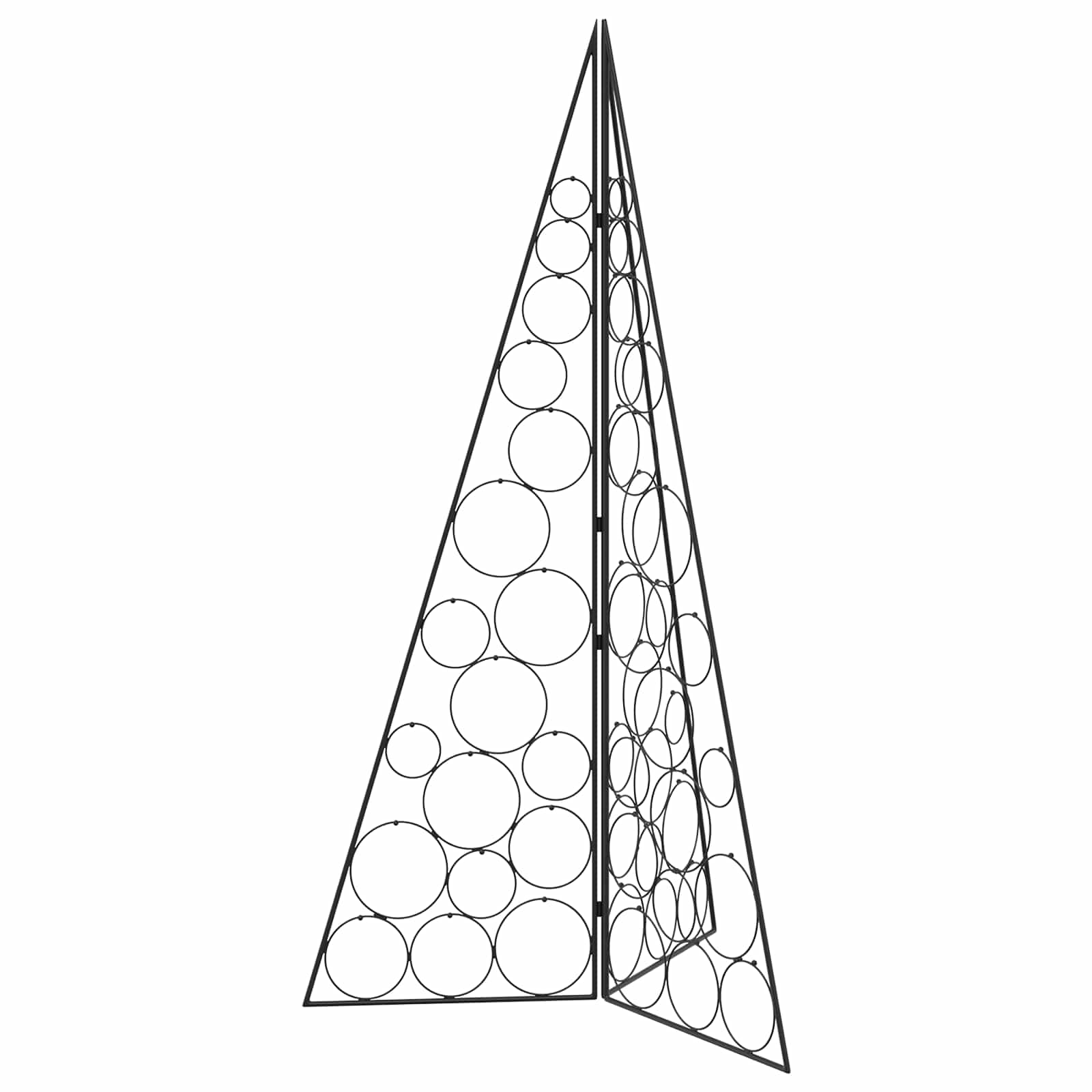 Albero di Natale in metallo KUOPIO 140 cm Acciaio Nero