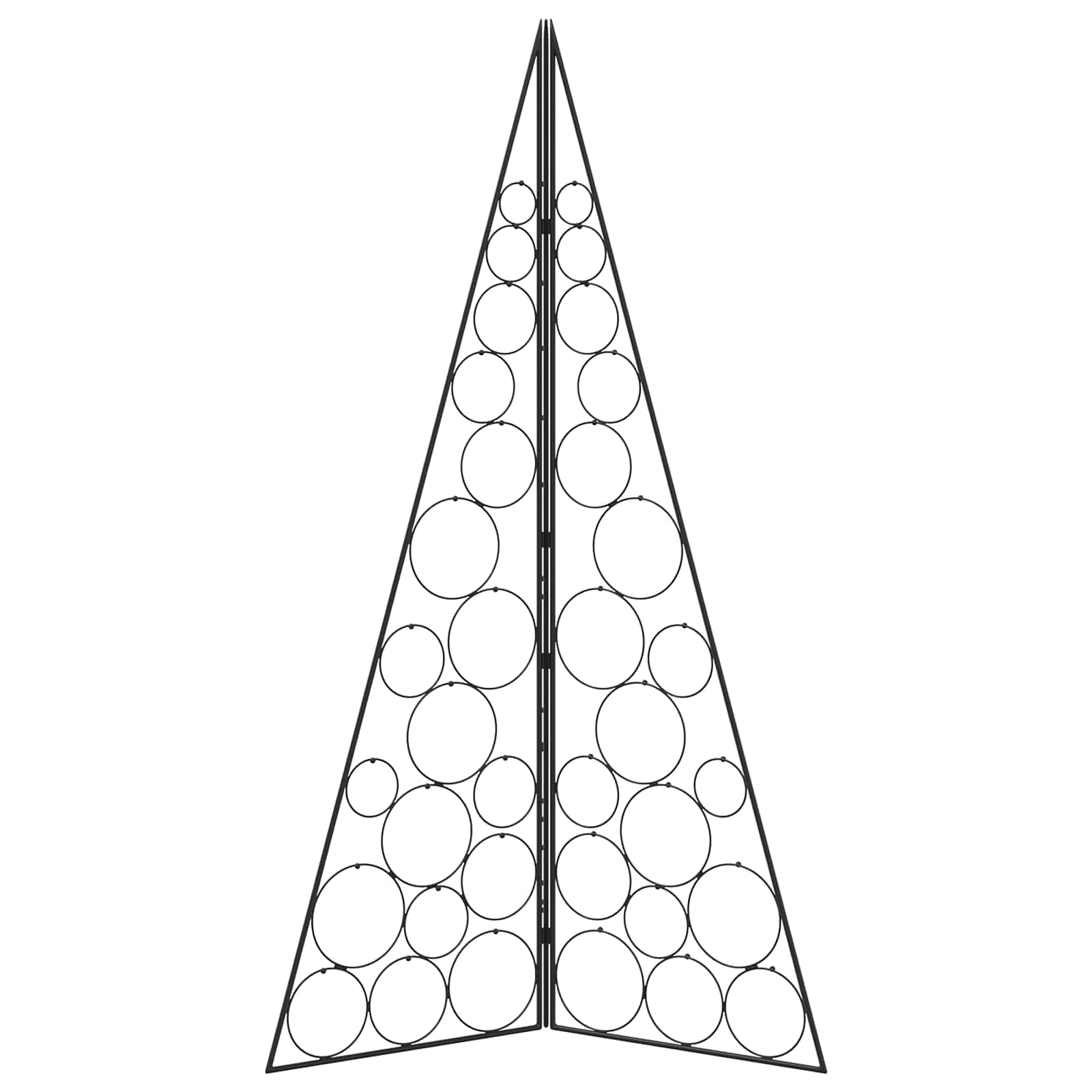 Albero di Natale in metallo KUOPIO 140 cm Acciaio Nero