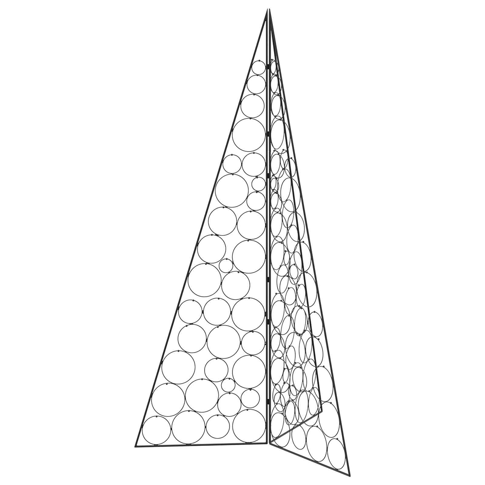 Albero di Natale in metallo KUOPIO 180 cm Acciaio Nero