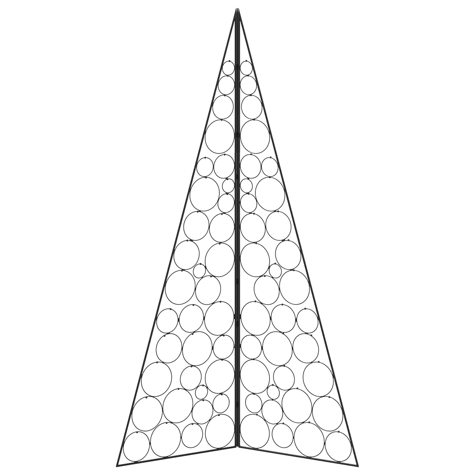 Albero di Natale in metallo KUOPIO 180 cm Acciaio Nero
