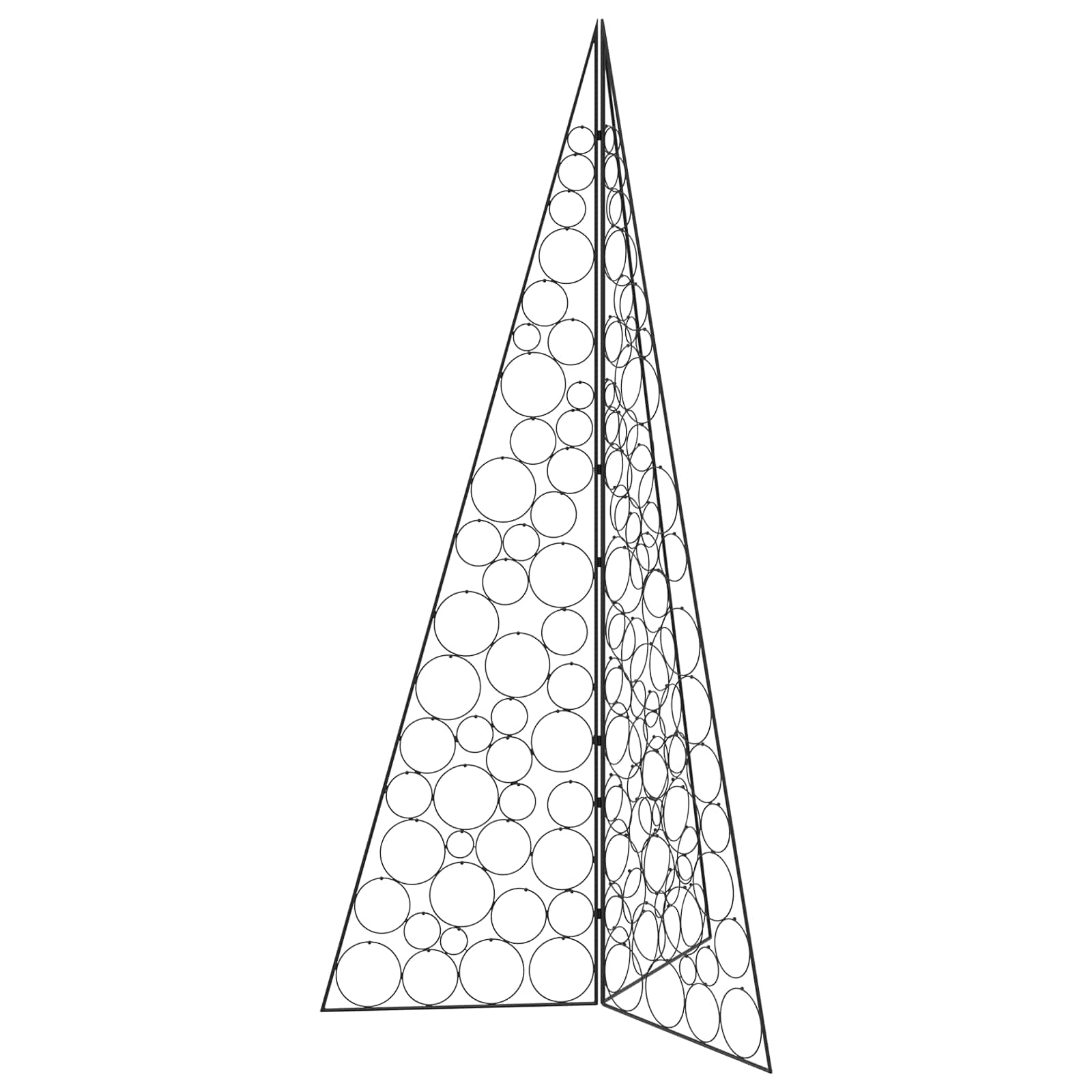 Albero di Natale in metallo KUOPIO 210 cm Acciaio Nero