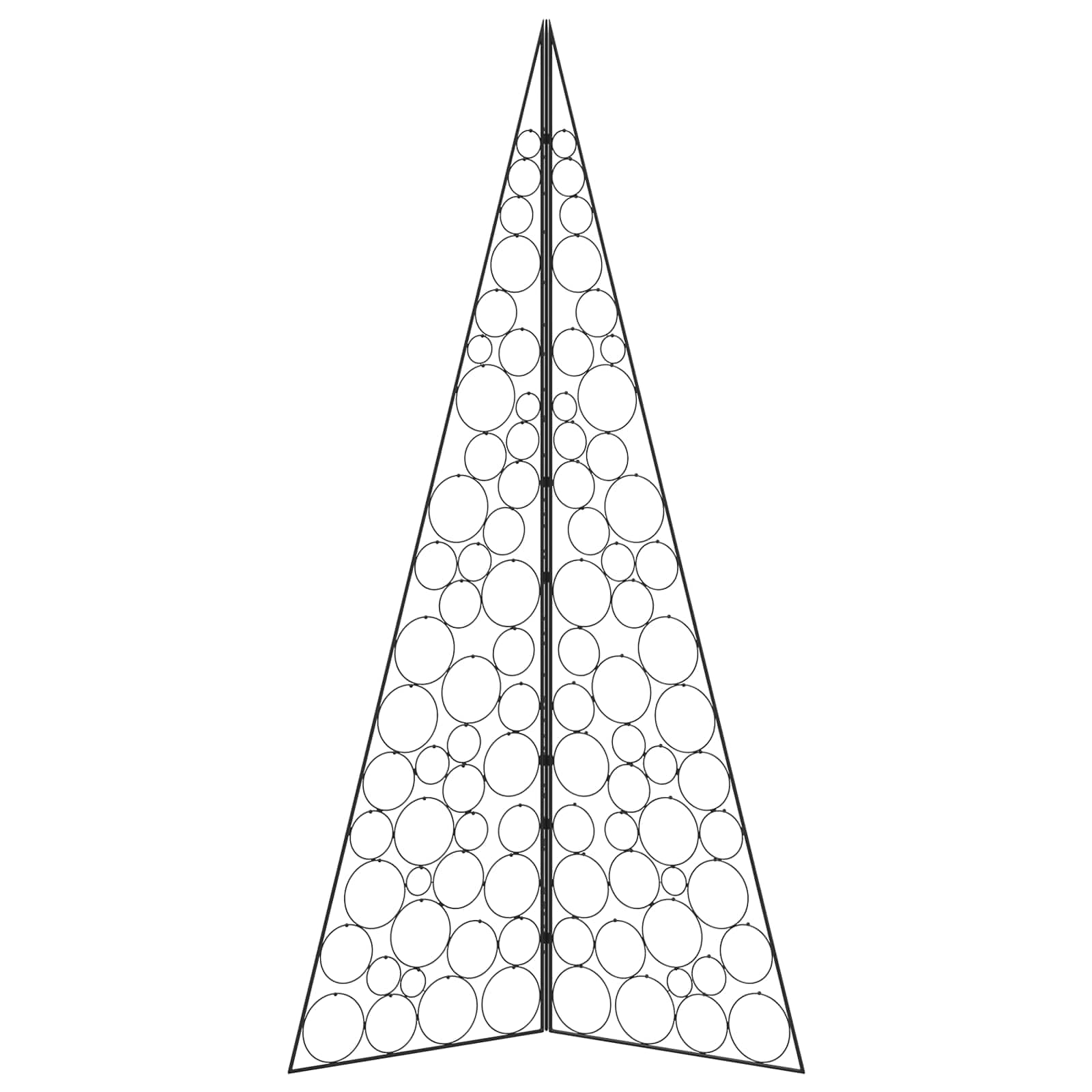 Albero di Natale in metallo KUOPIO 210 cm Acciaio Nero