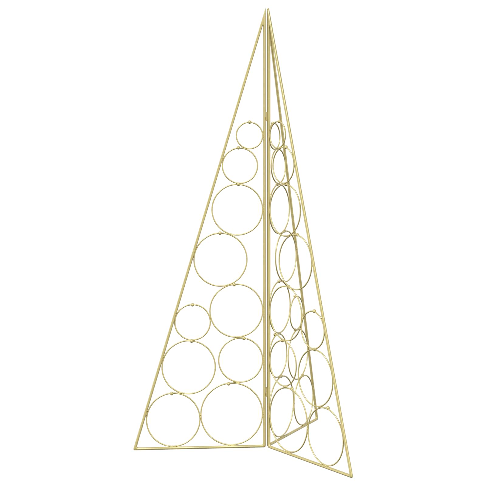 Albero di Natale in metallo KUOPIO 100 cm Acciaio Oro