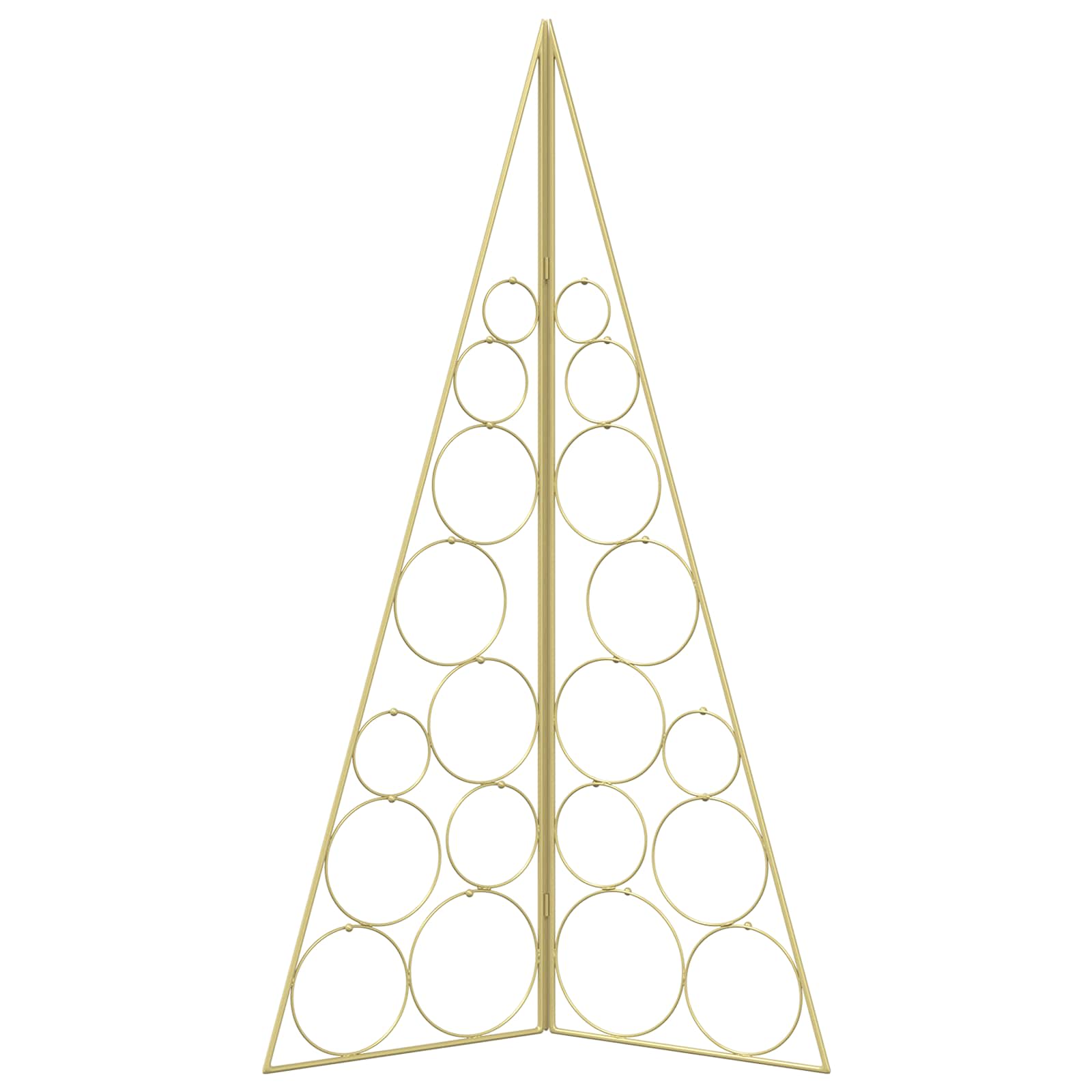 Albero di Natale in metallo KUOPIO 100 cm Acciaio Oro