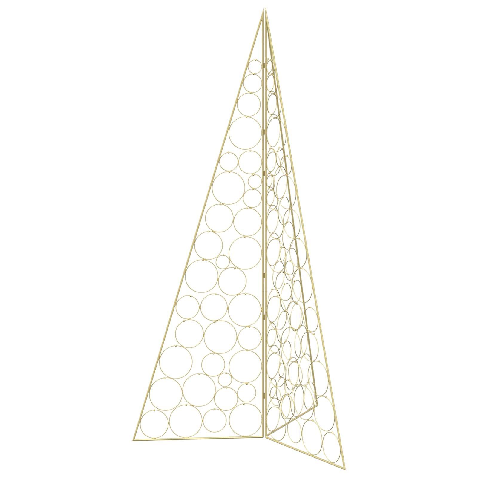 Albero di Natale in metallo KUOPIO 180 cm Acciaio Oro