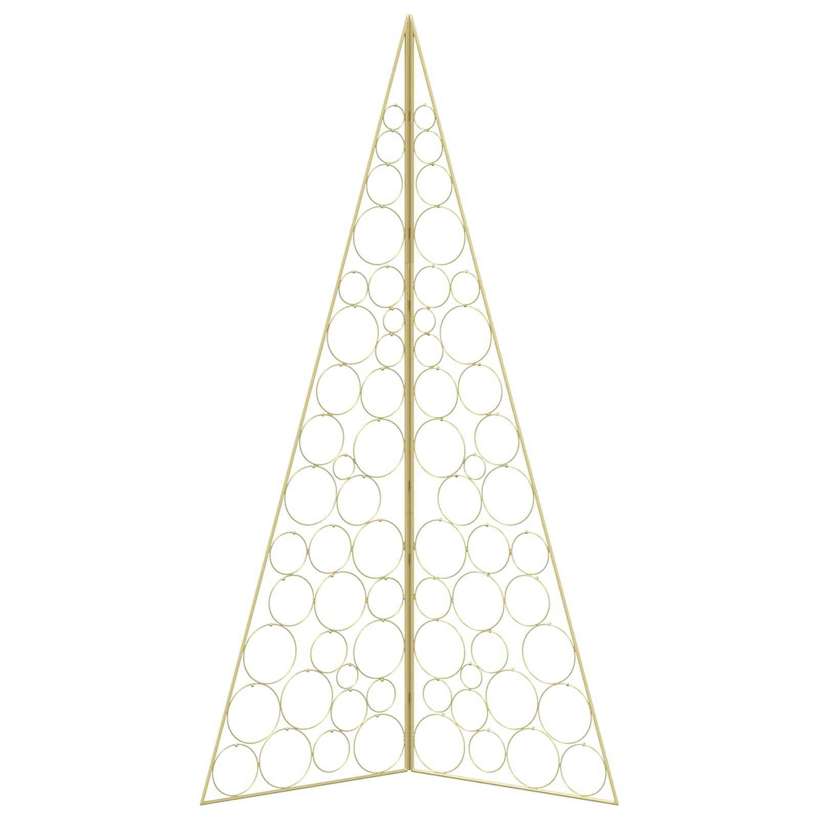 Albero di Natale in metallo KUOPIO 180 cm Acciaio Oro