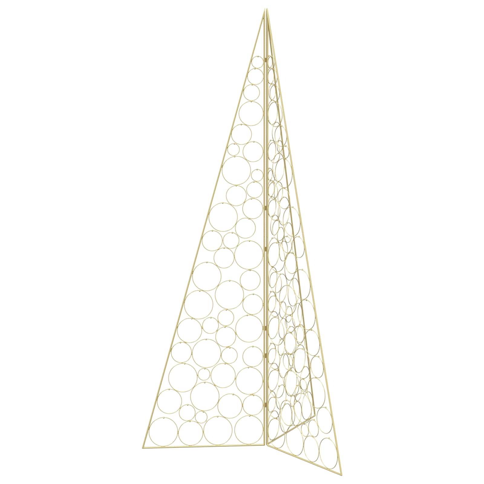 Albero di Natale in metallo KUOPIO 210 cm Acciaio Oro
