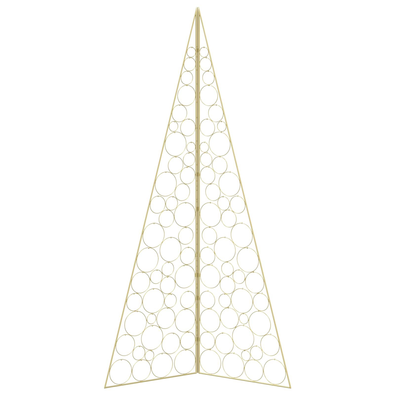 Albero di Natale in metallo KUOPIO 210 cm Acciaio Oro