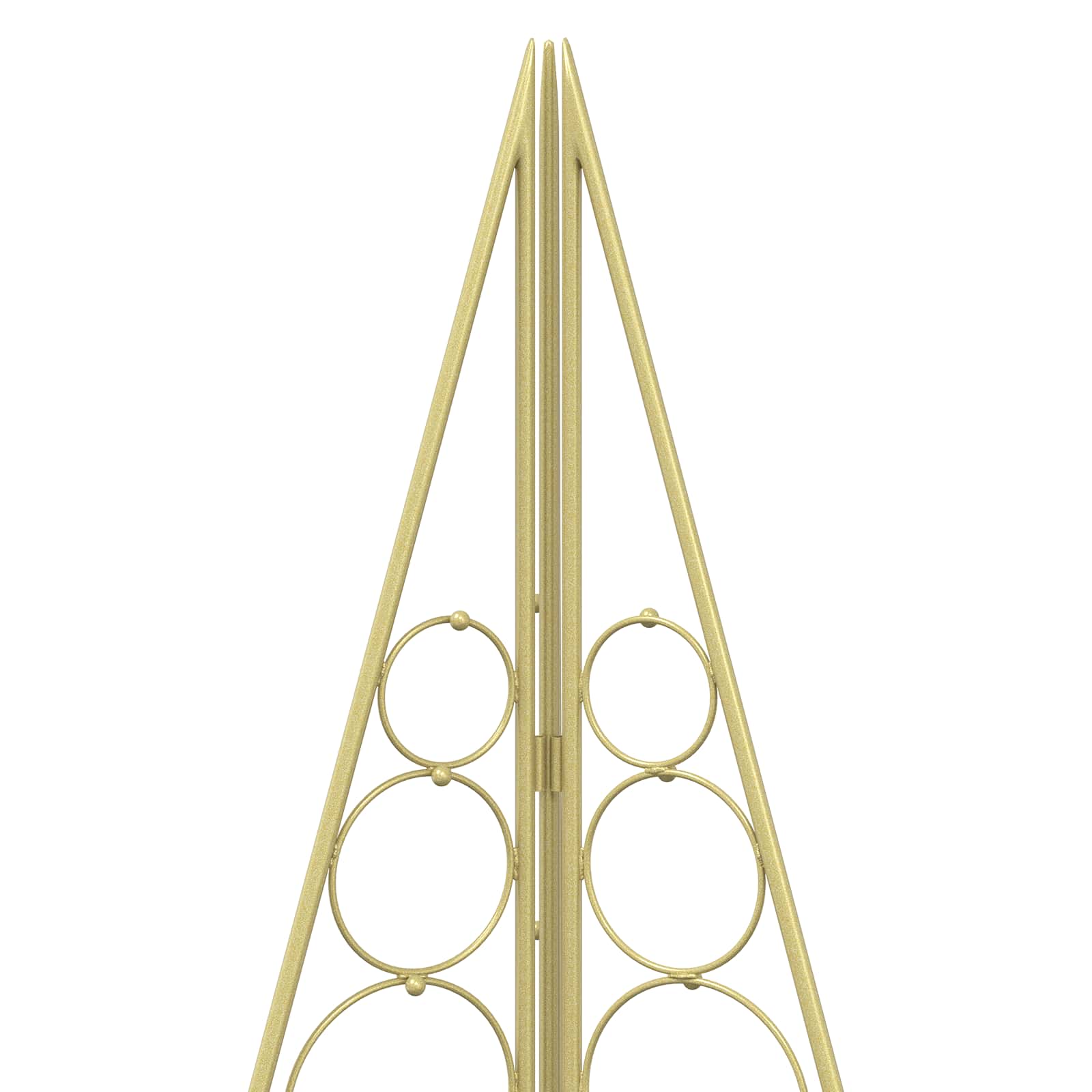 Albero di Natale in metallo KUOPIO 210 cm Acciaio Oro