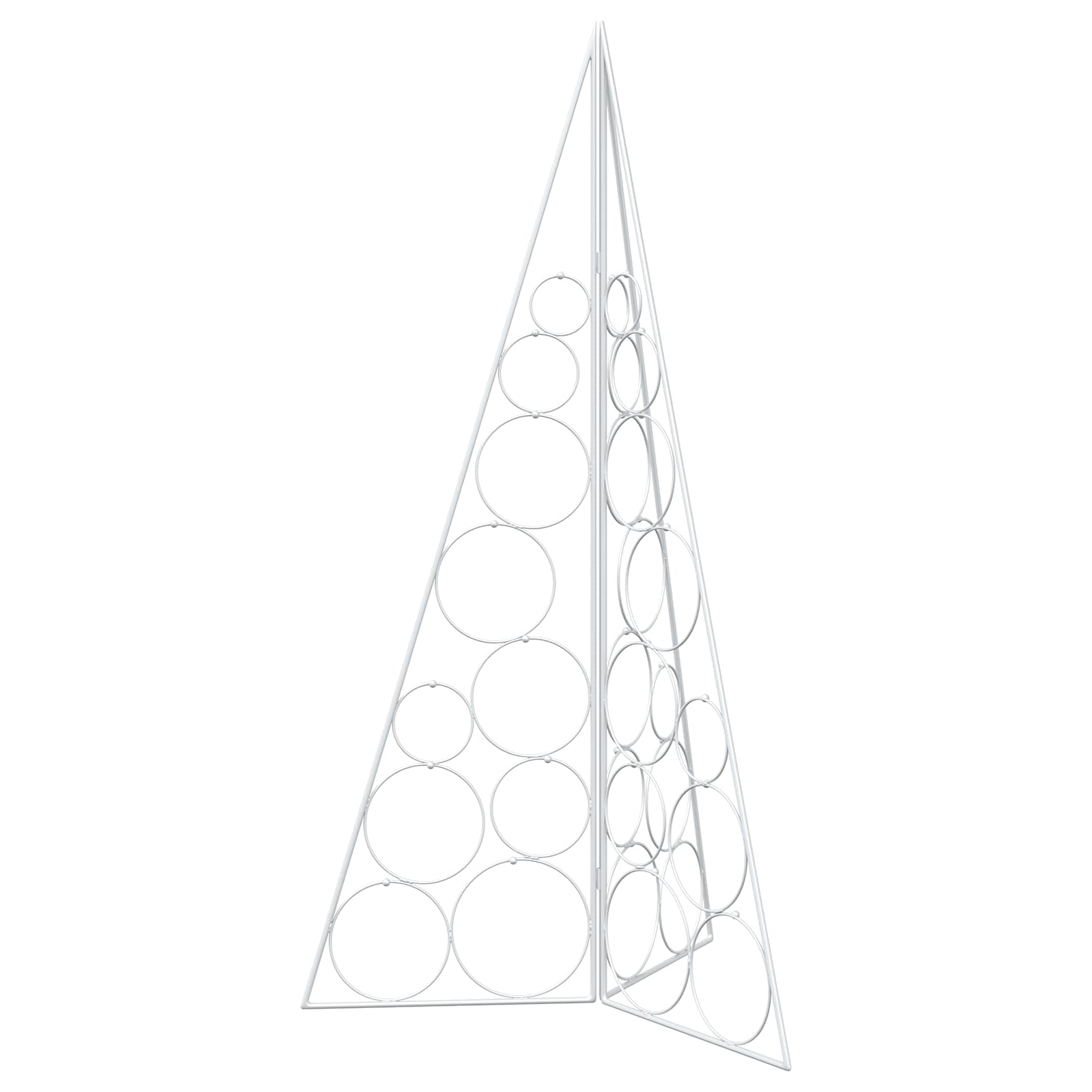 Albero di Natale in metallo KUOPIO 100 cm Acciaio Bianco