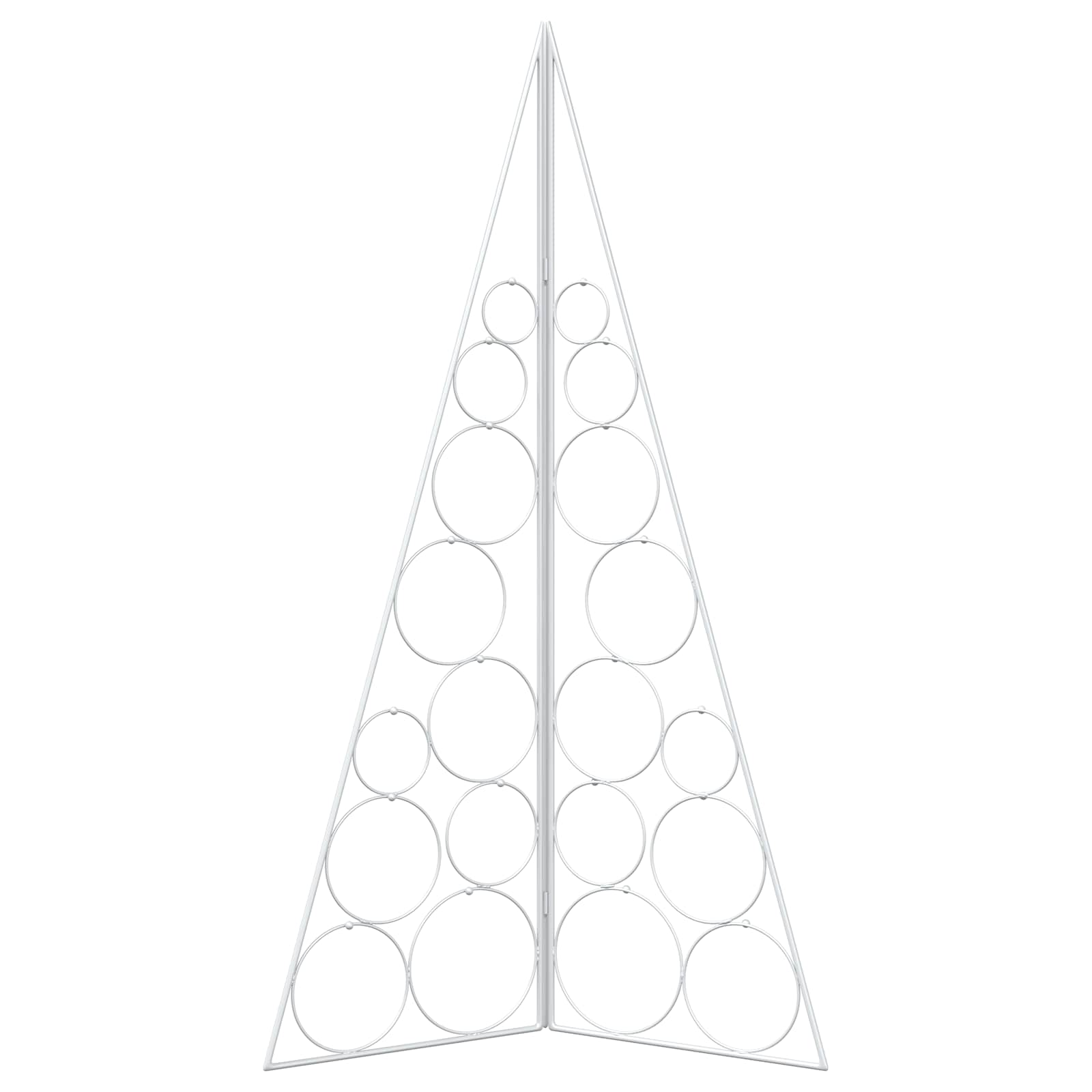Albero di Natale in metallo KUOPIO 100 cm Acciaio Bianco