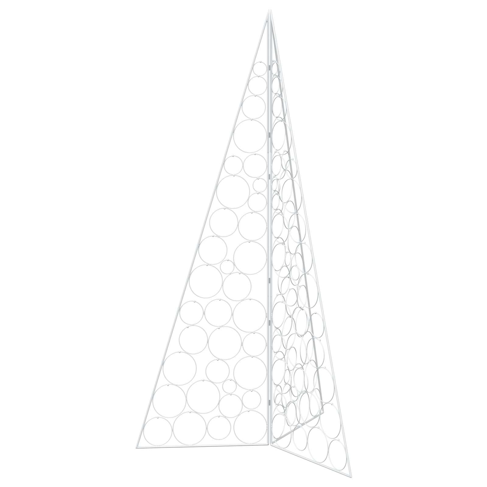 Albero di Natale in metallo KUOPIO 180 cm Acciaio Bianco