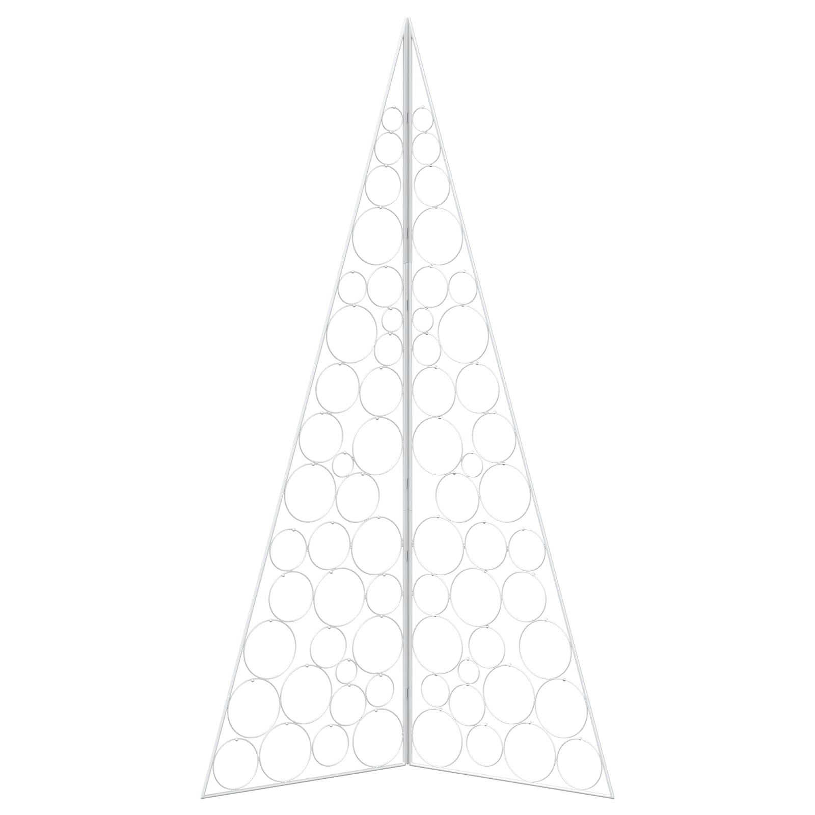Albero di Natale in metallo KUOPIO 180 cm Acciaio Bianco