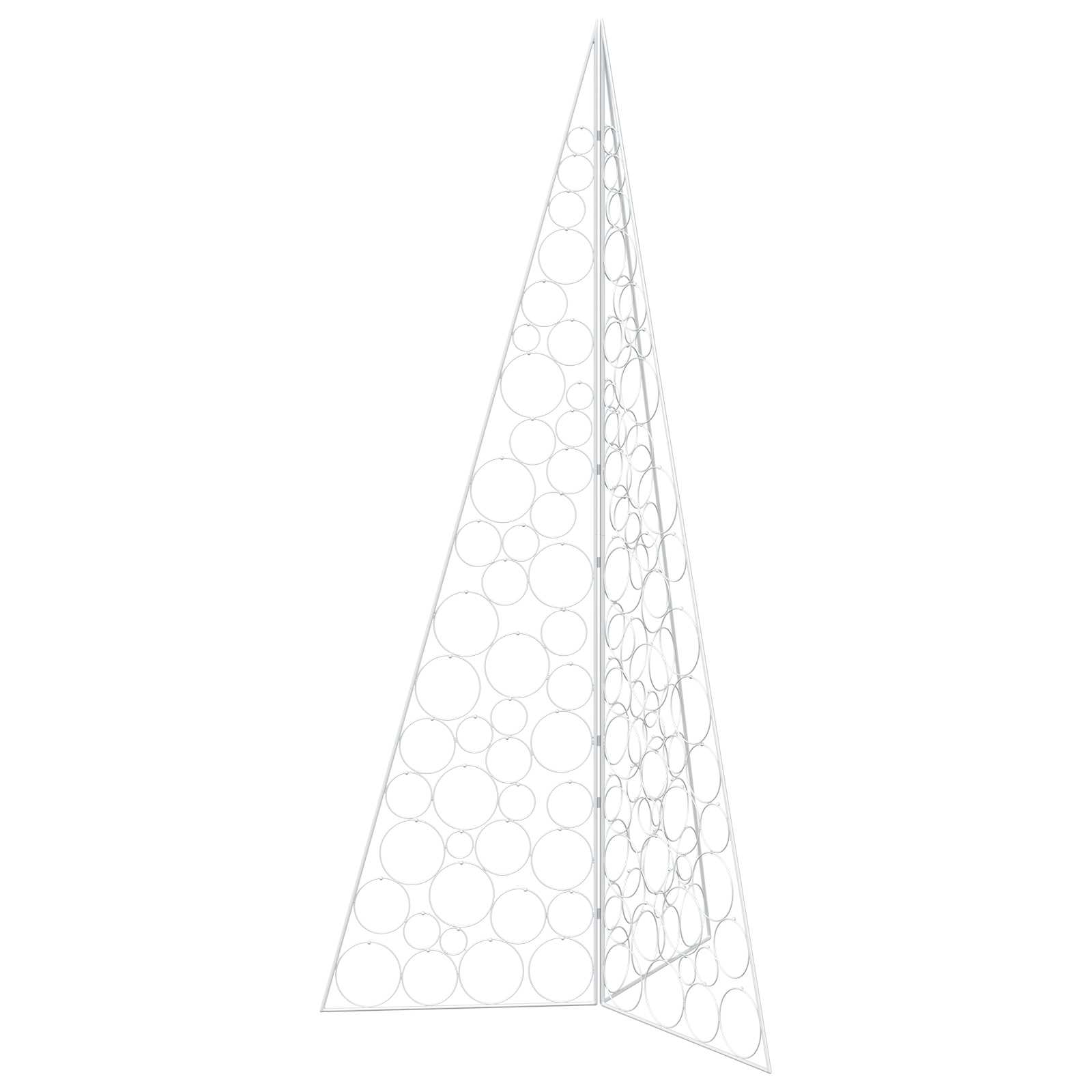 Albero di Natale in metallo KUOPIO 210 cm Acciaio Bianco
