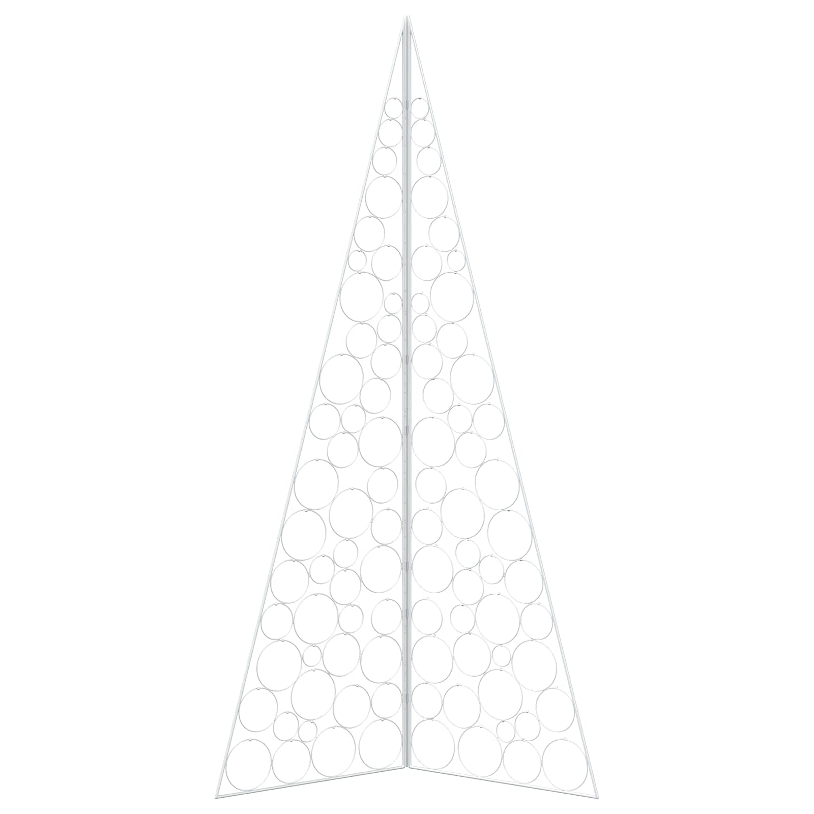 Albero di Natale in metallo KUOPIO 210 cm Acciaio Bianco