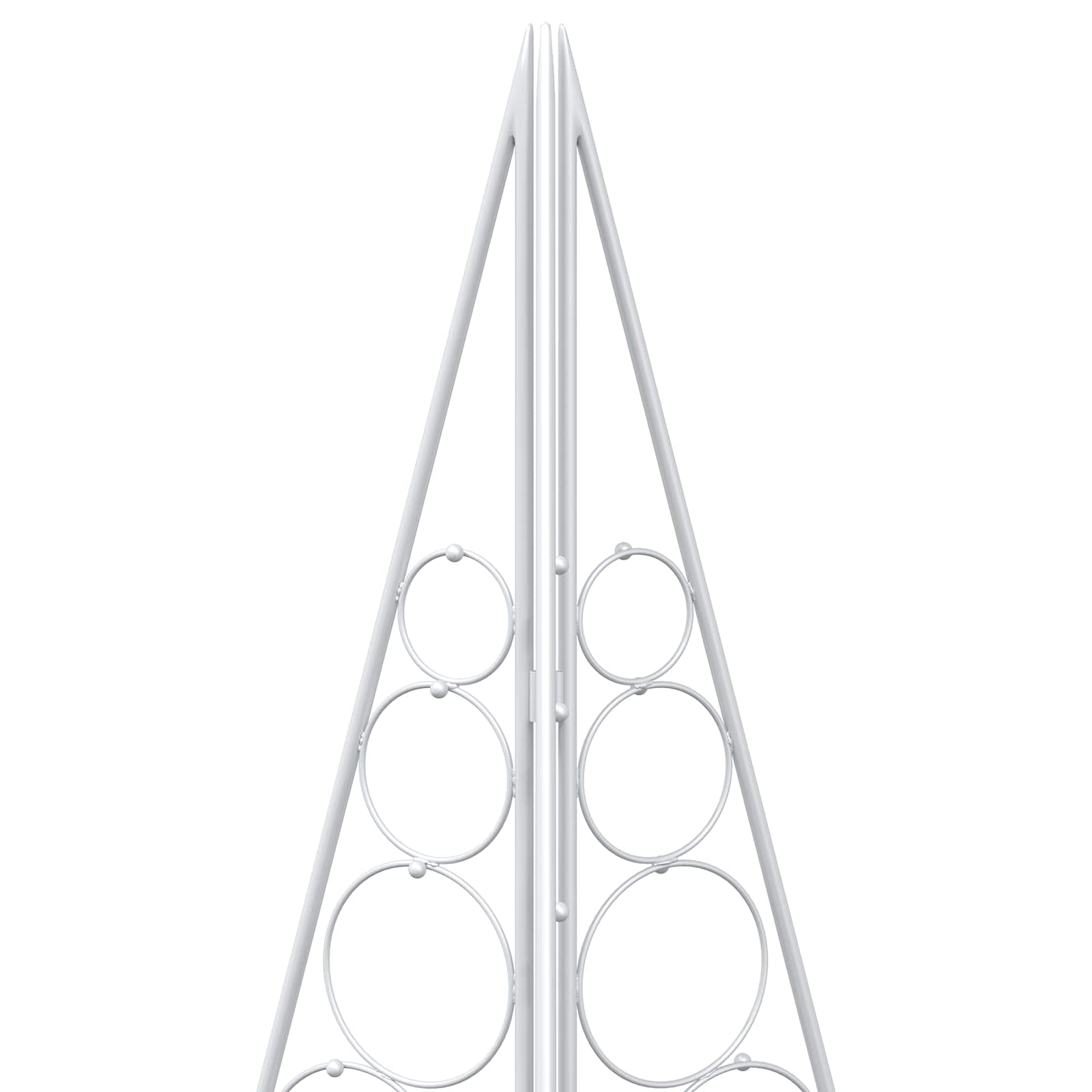 Albero di Natale in metallo KUOPIO 210 cm Acciaio Bianco