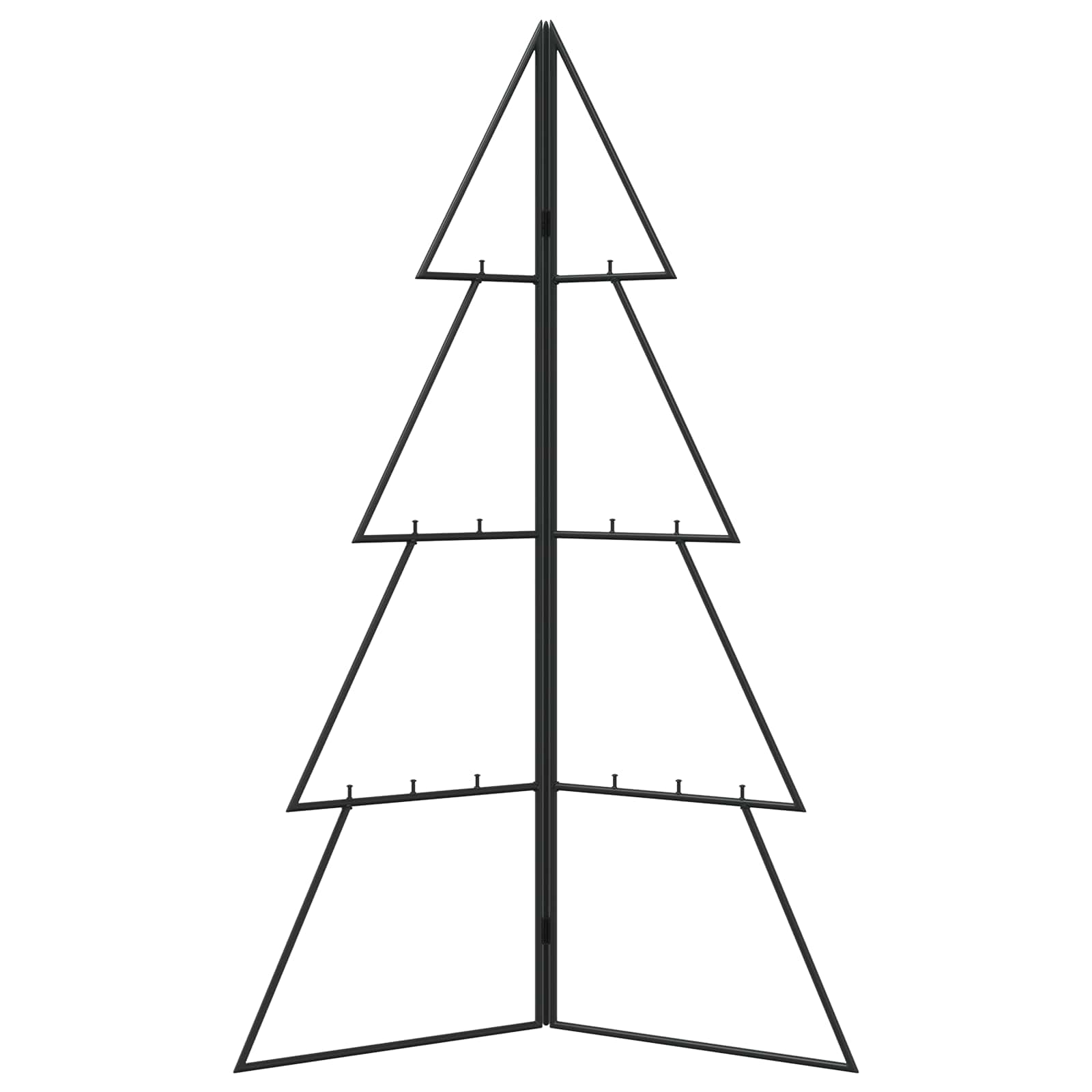 Albero di Natale in metallo KUOPIO 100 cm Acciaio Nero