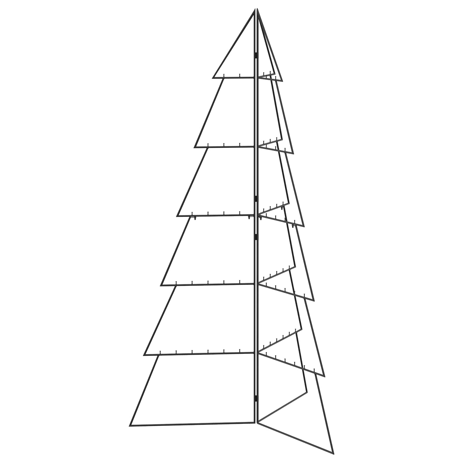 Albero di Natale in metallo KUOPIO 180 cm Acciaio Nero