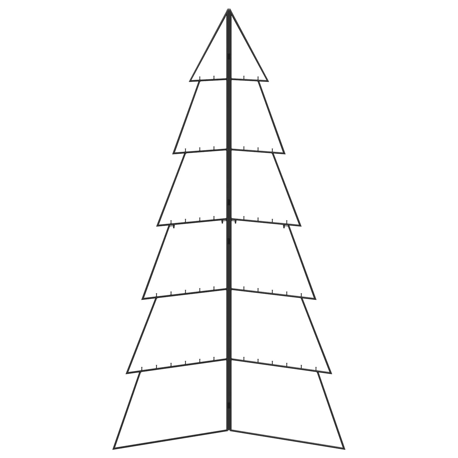 Albero di Natale in metallo KUOPIO 180 cm Acciaio Nero