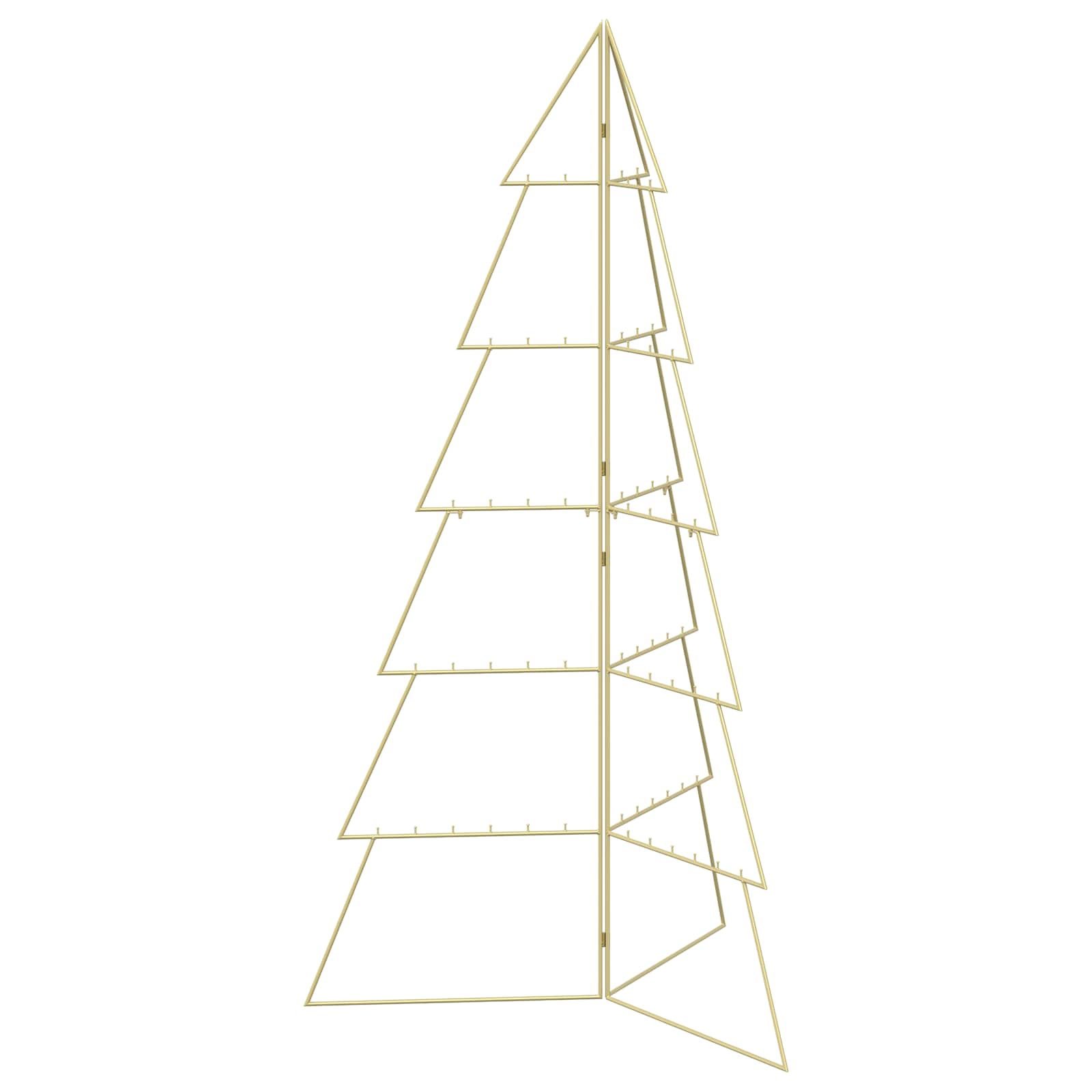 Albero di Natale in metallo KUOPIO 180 cm Acciaio Oro