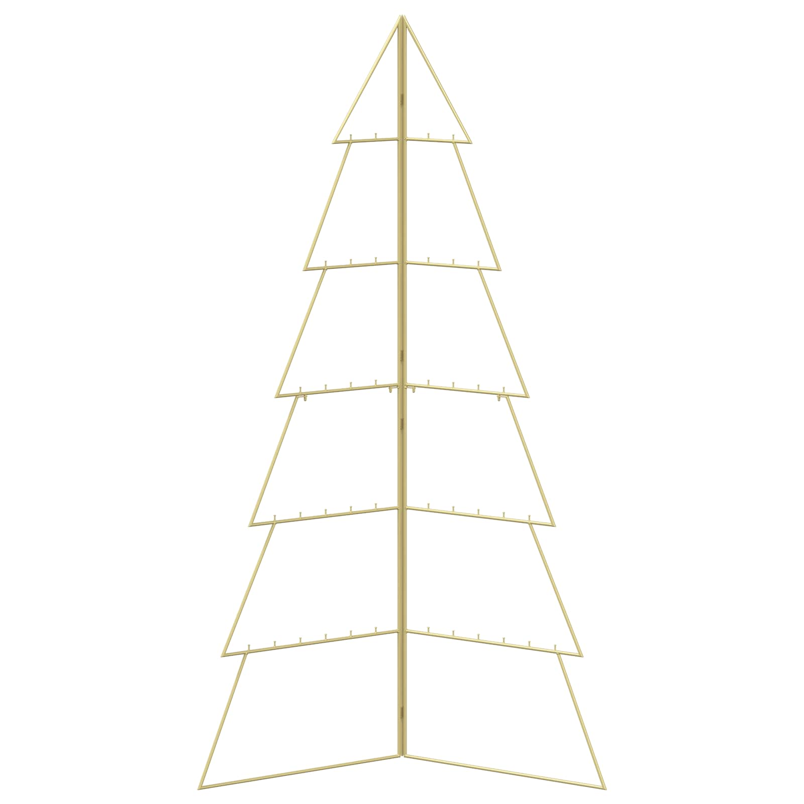 Albero di Natale in metallo KUOPIO 180 cm Acciaio Oro