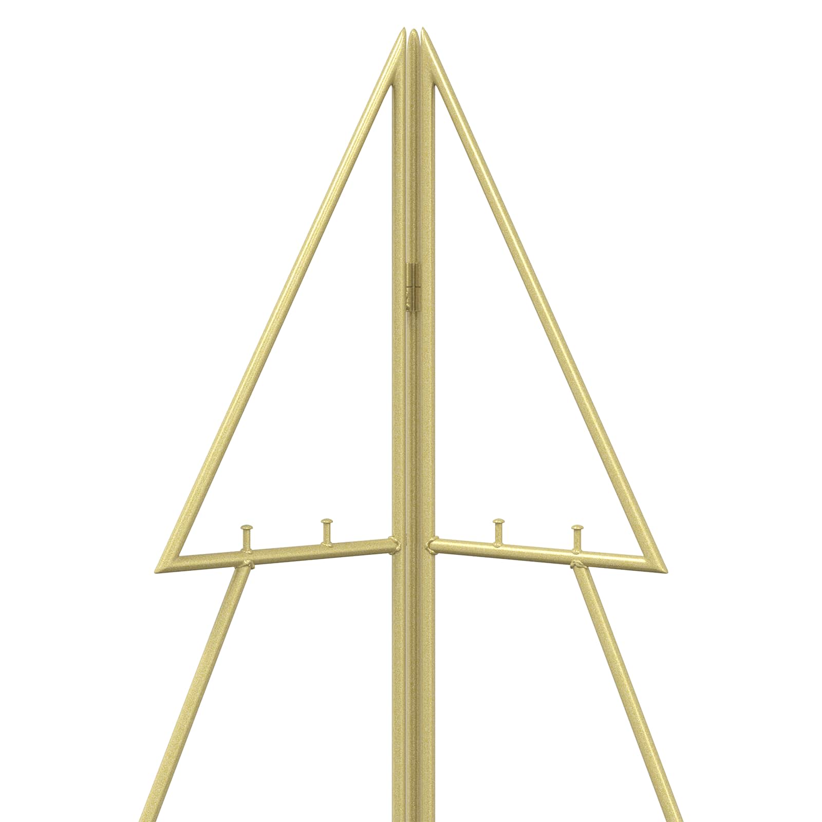 Albero di Natale in metallo KUOPIO 210 cm Acciaio Oro