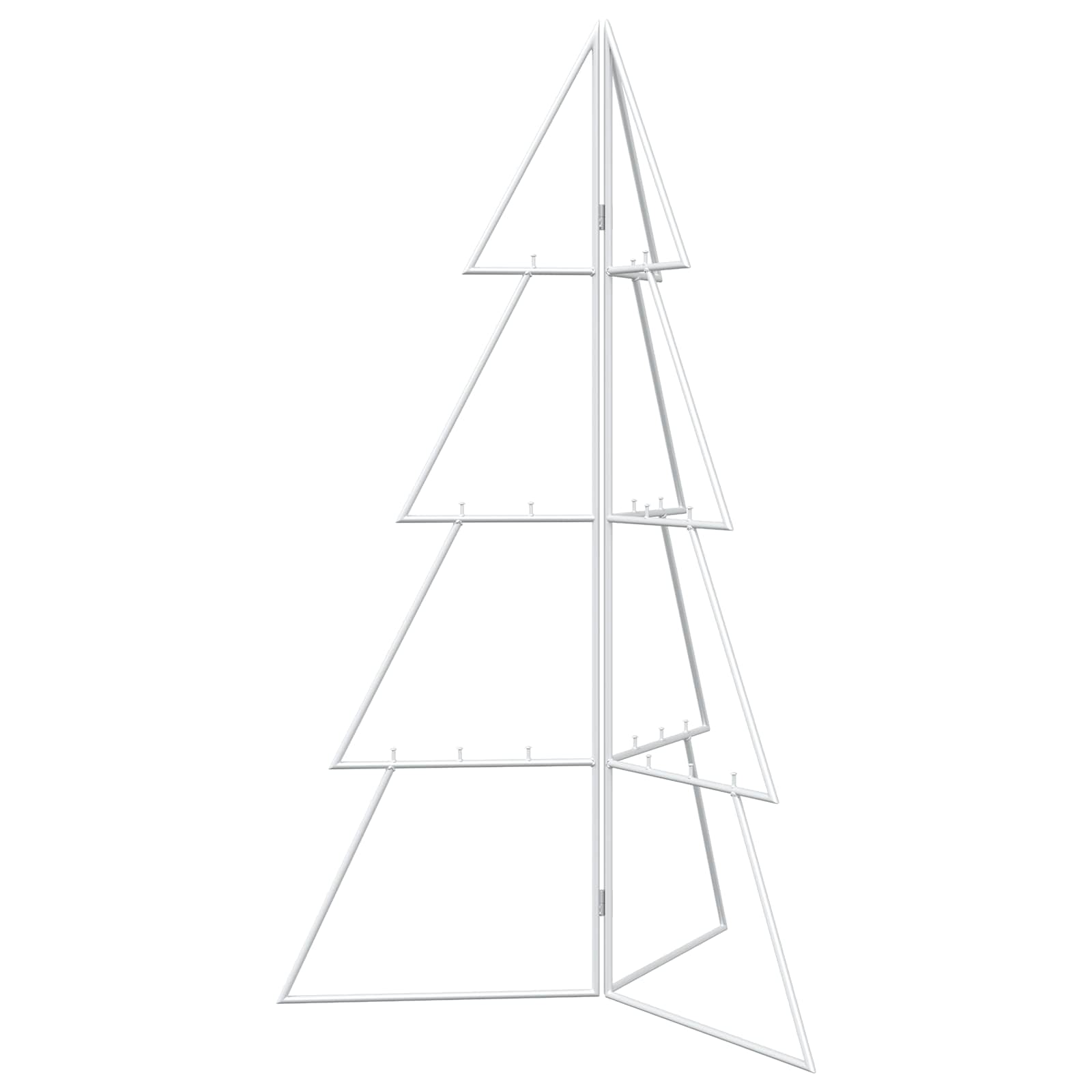 Albero di Natale in metallo KUOPIO 100 cm Acciaio Bianco
