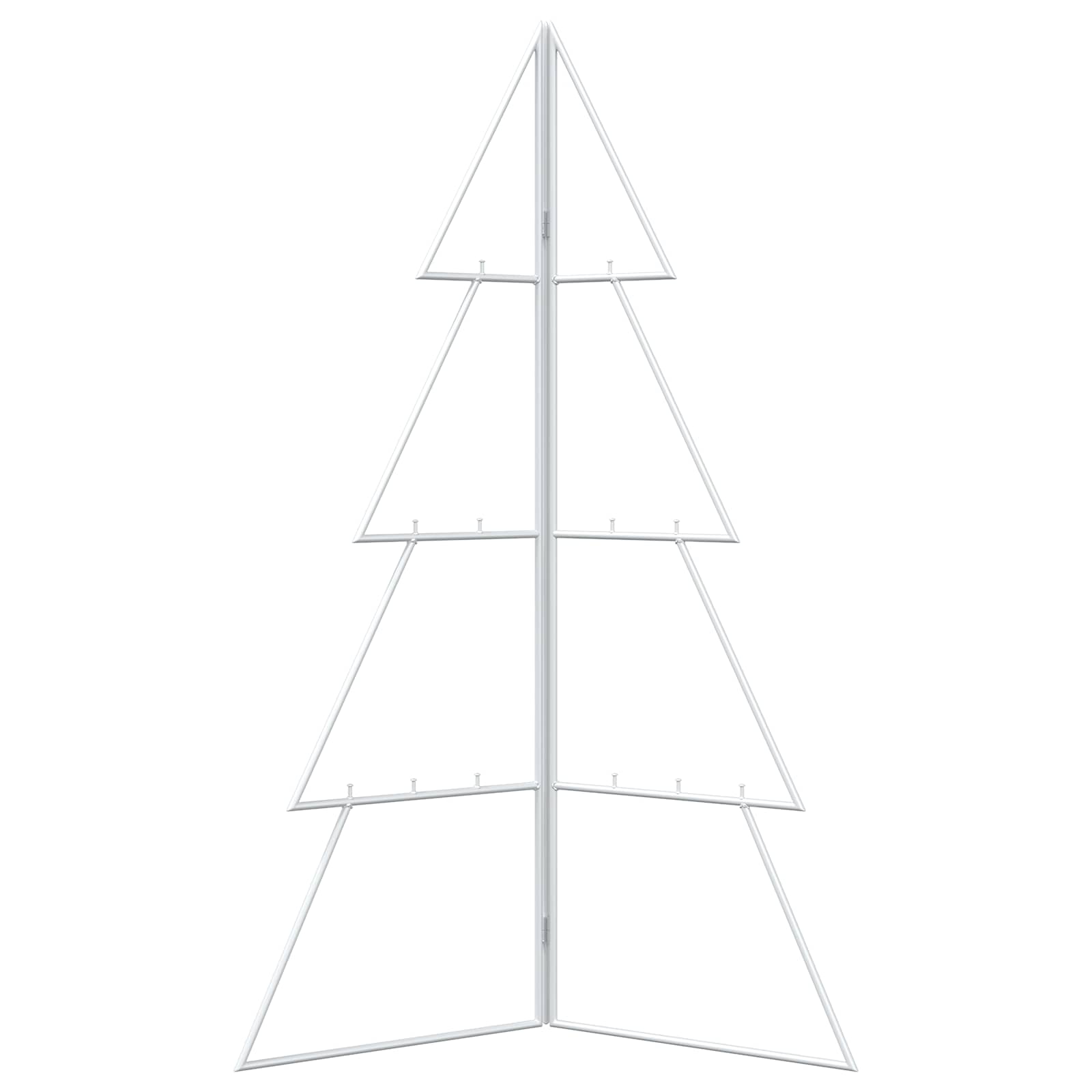 Albero di Natale in metallo KUOPIO 100 cm Acciaio Bianco